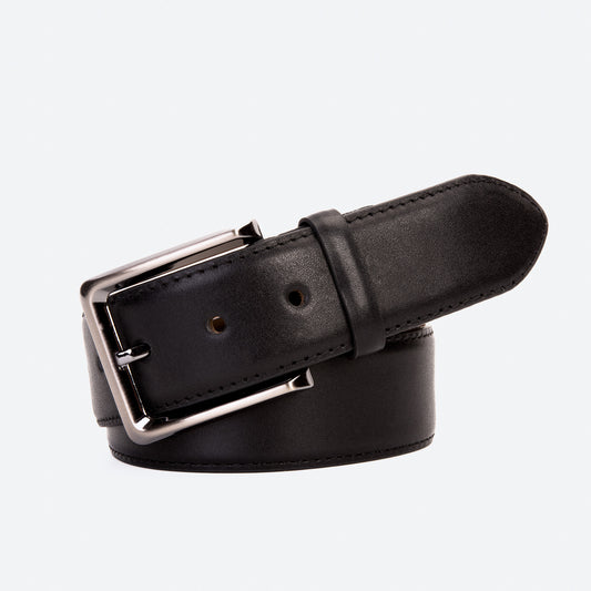 The Torino Black Calfskin Belt