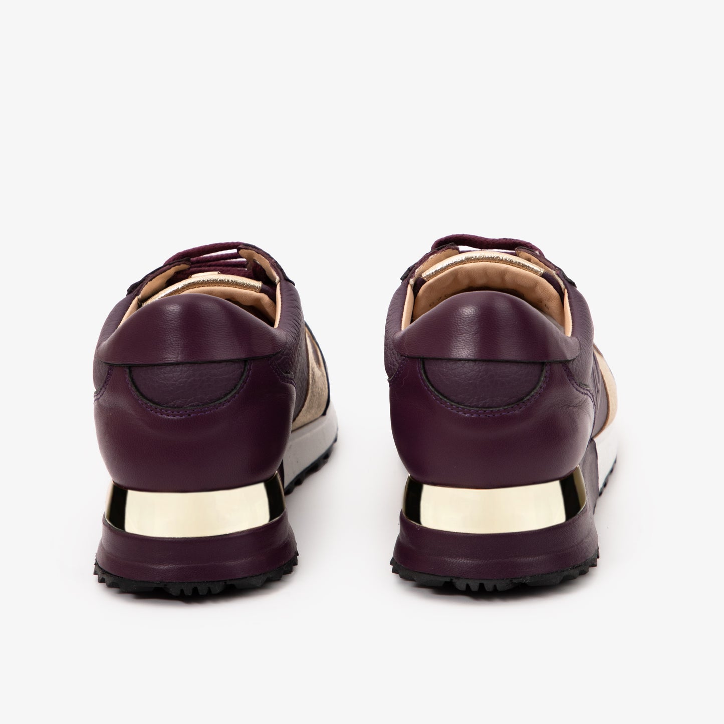 The Masal Purple Leather Women Sneaker