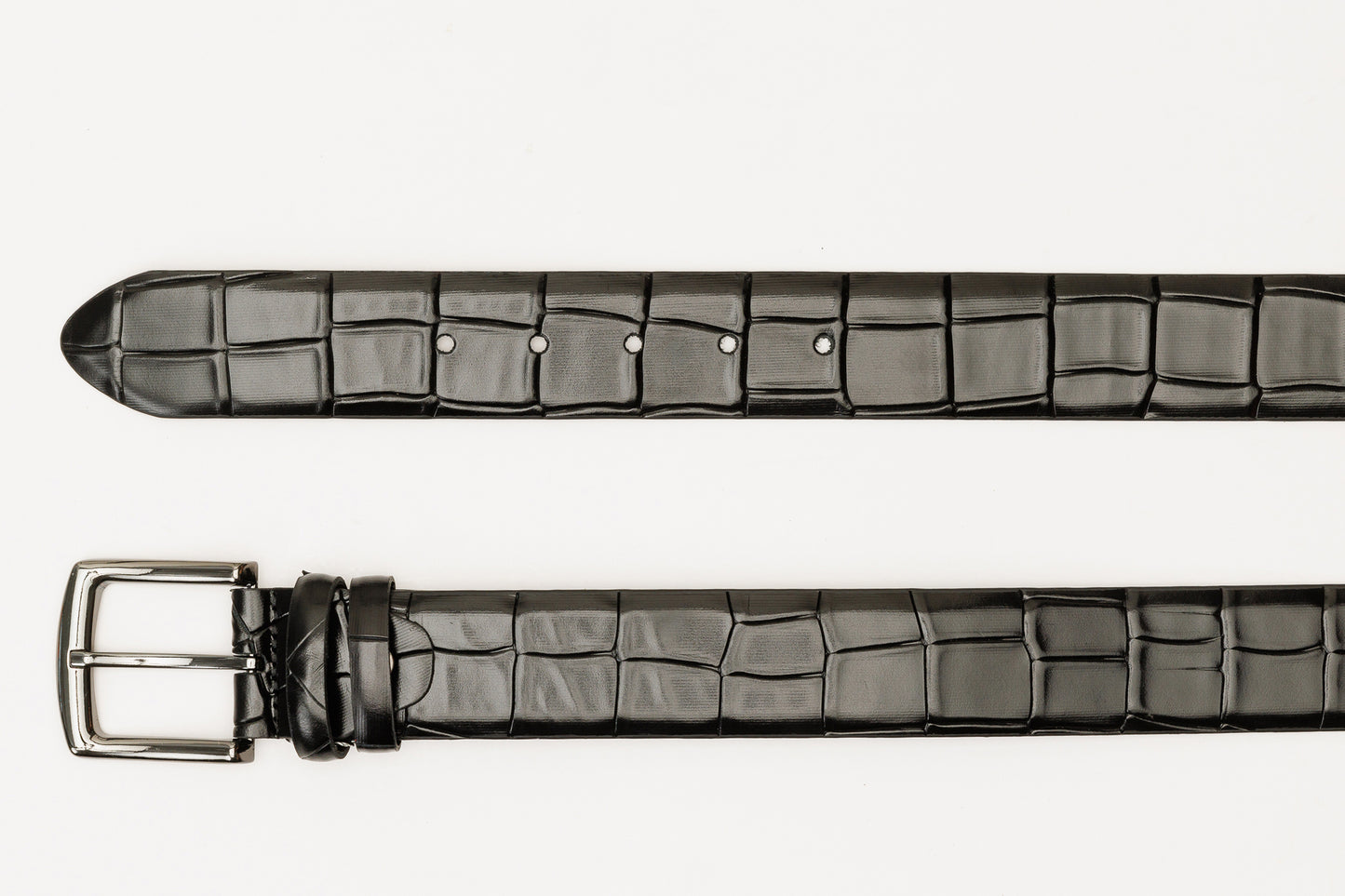 The Patton Black Calfskin Belt