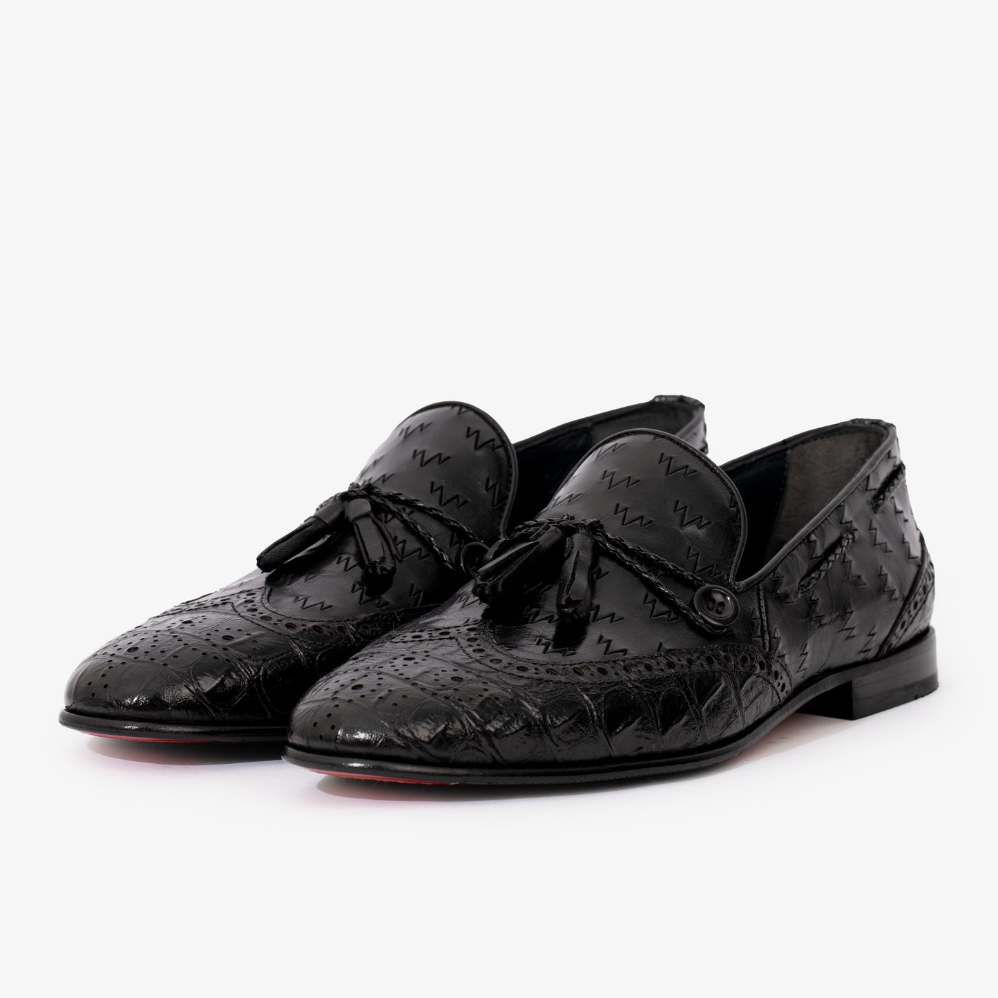 The Istanbul Black Leather Tassel Loafer Men Shoe