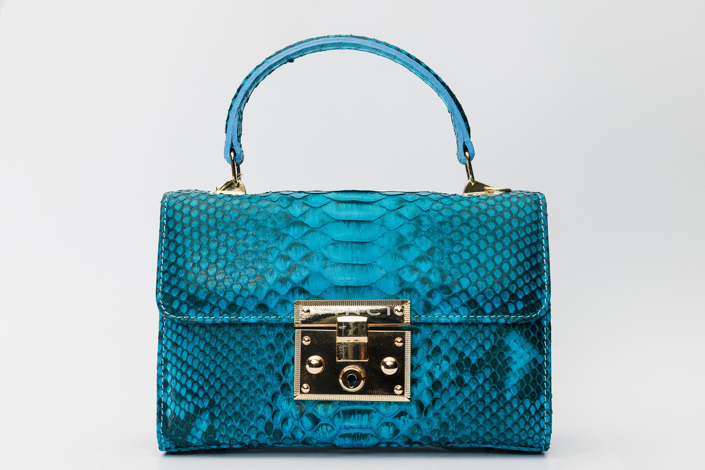 Teal hot sale leather handbag