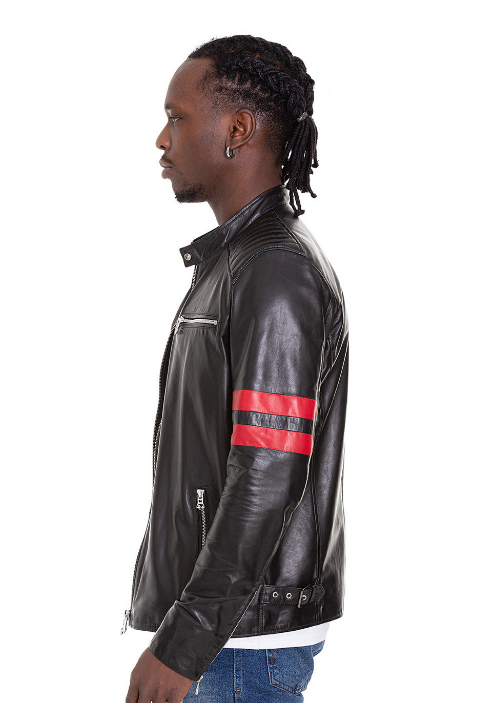 URBAN Men Soft Quilted Authentic Sheepskin Real Leather Jacket Black Bomber  Coat | eBay