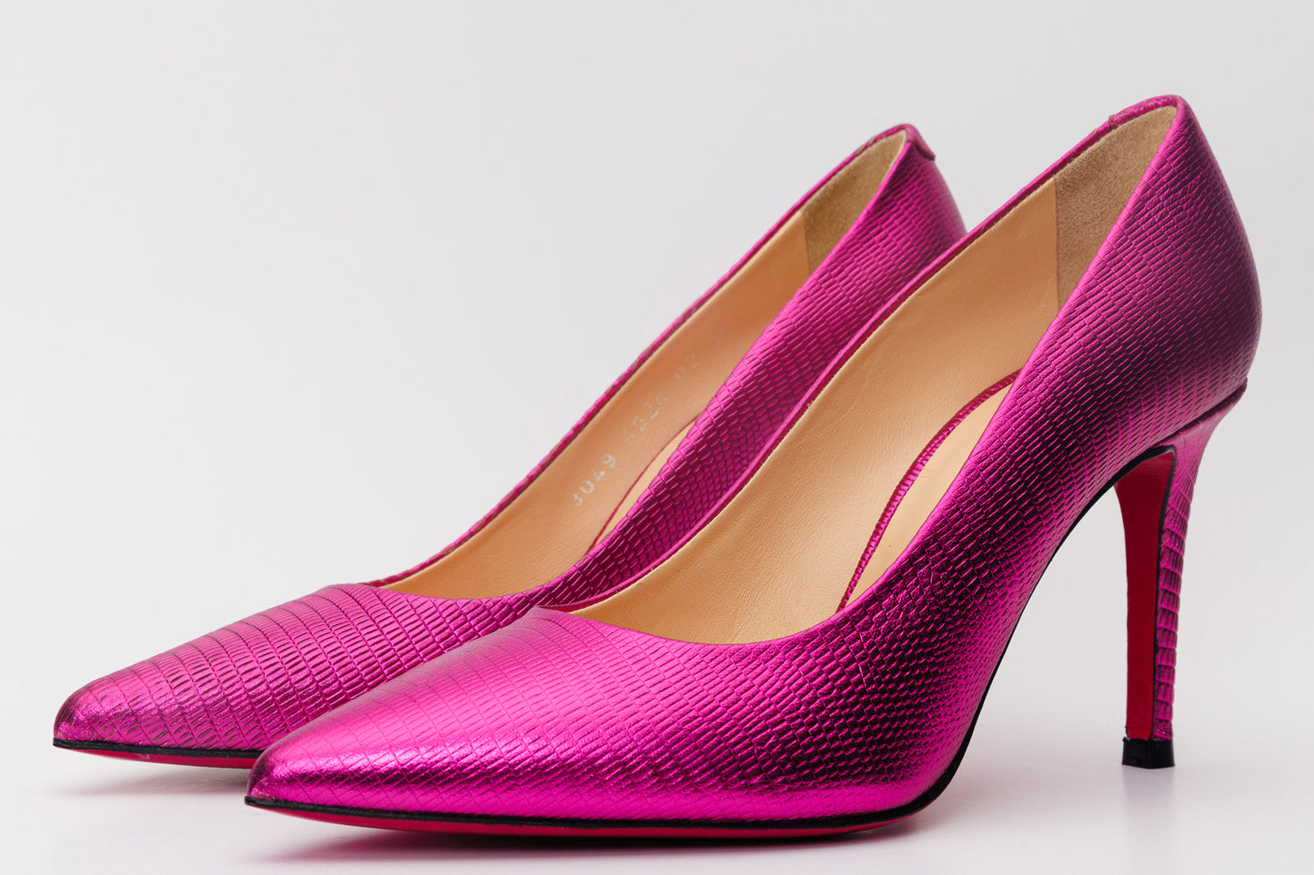 The Maple Fuchsia Leather Pump Fuchsia Sole Women Shoe