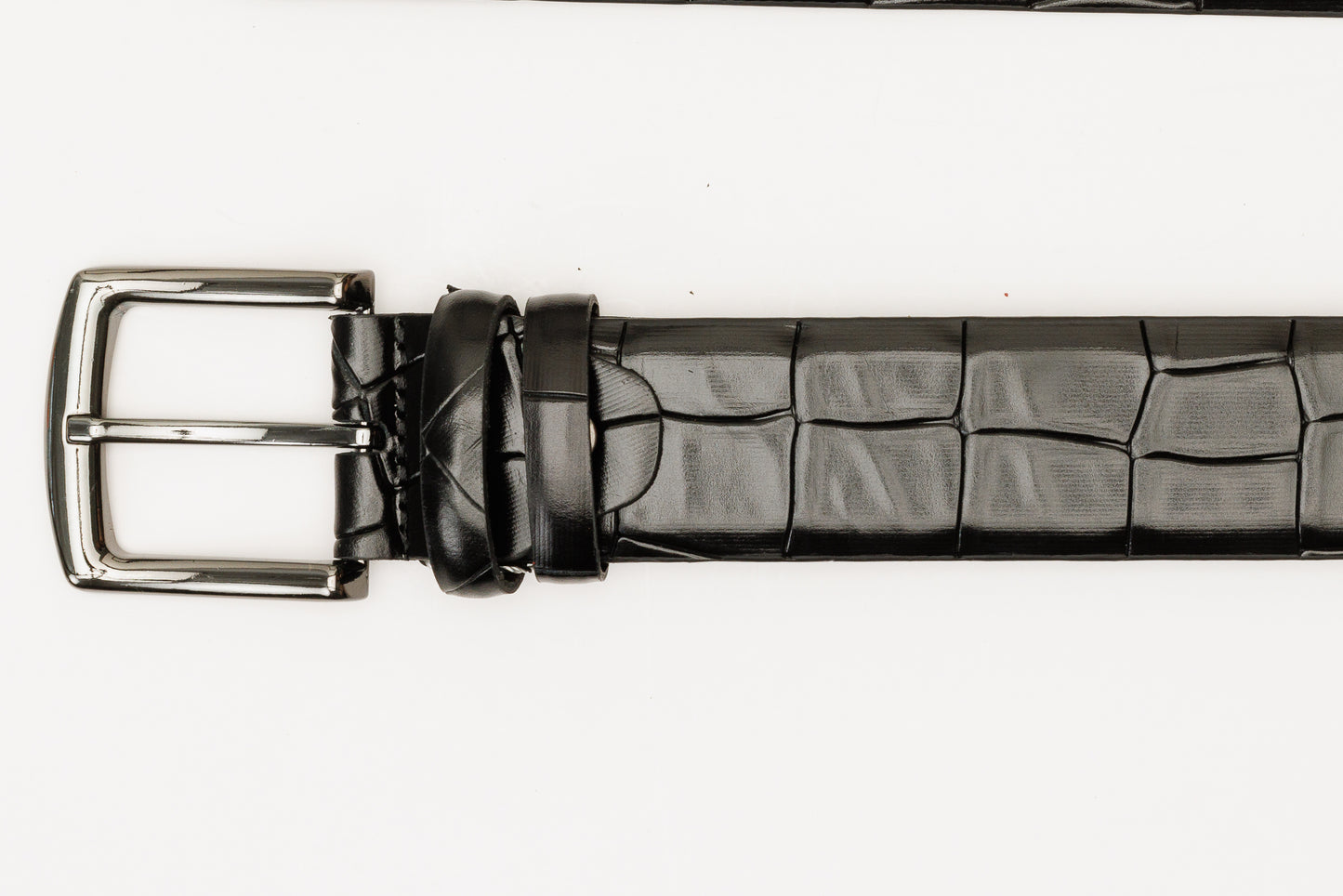 The Patton Black Calfskin Belt