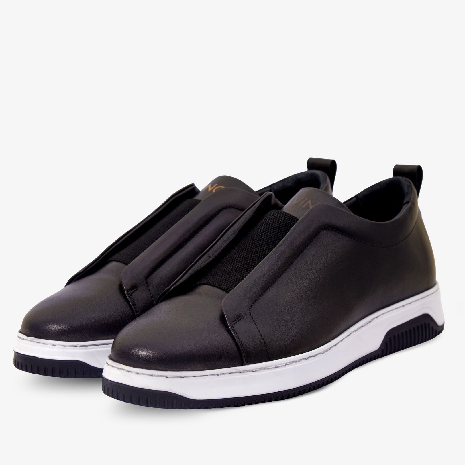 The Urgup Black Men Sneaker – Vinci Leather Shoes