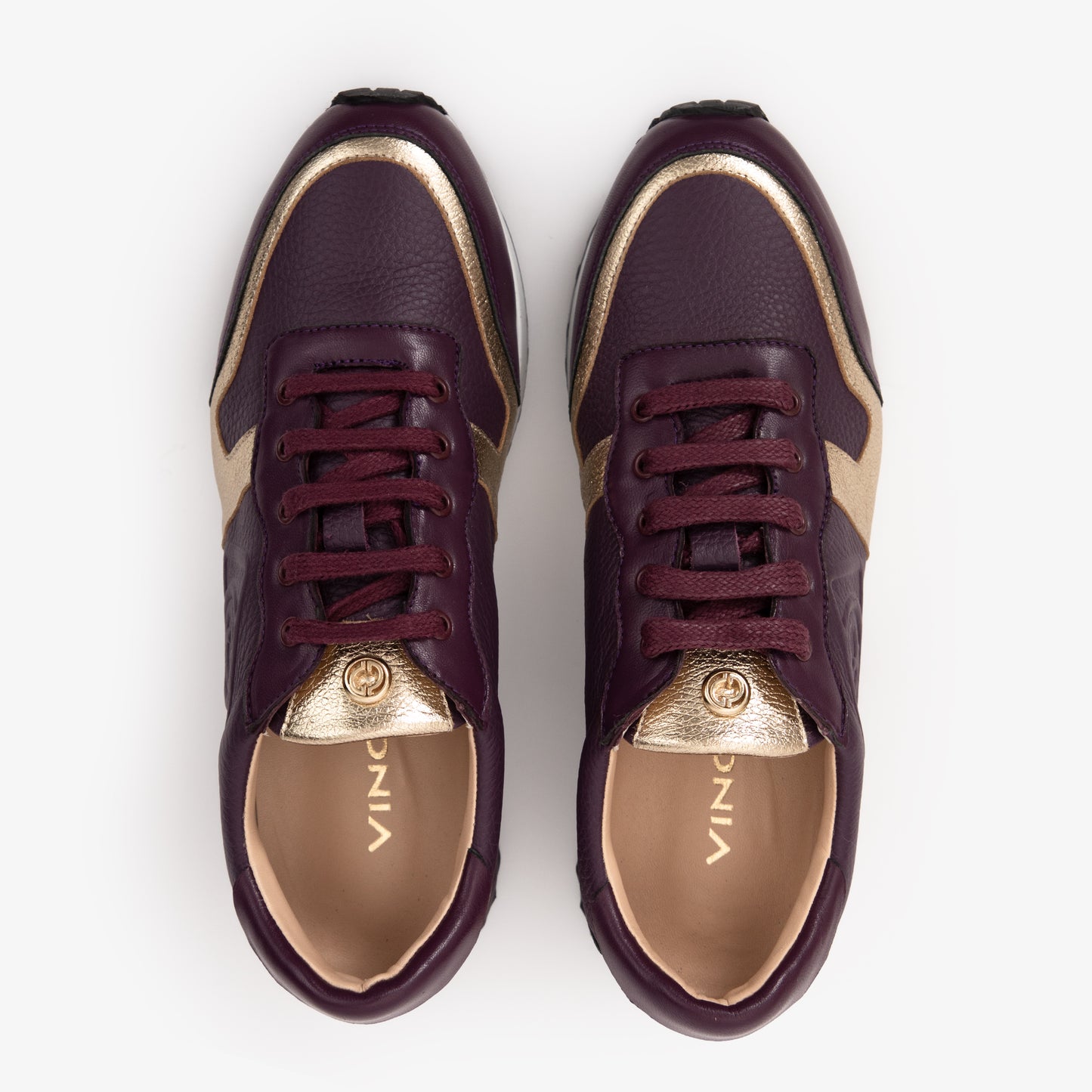 The Masal Purple Leather Women Sneaker