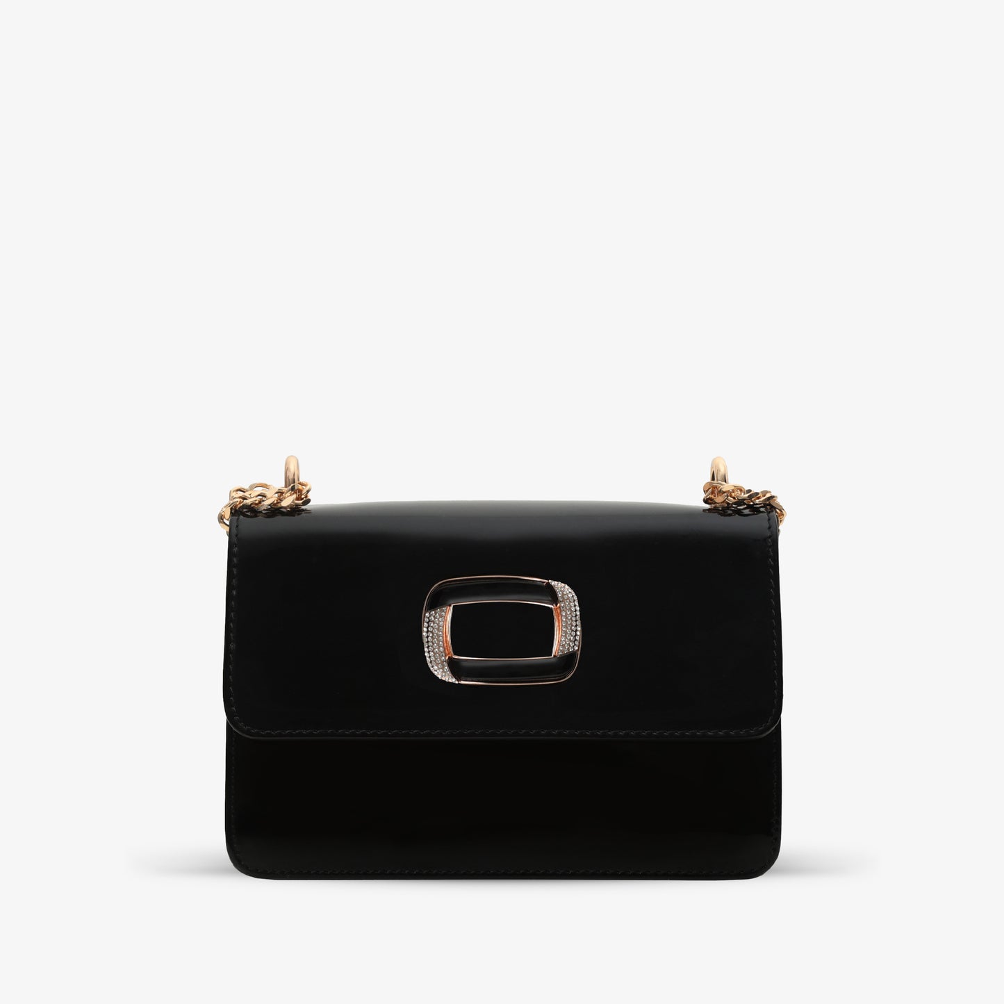 The Ferrara Black Patent Leather Handbag