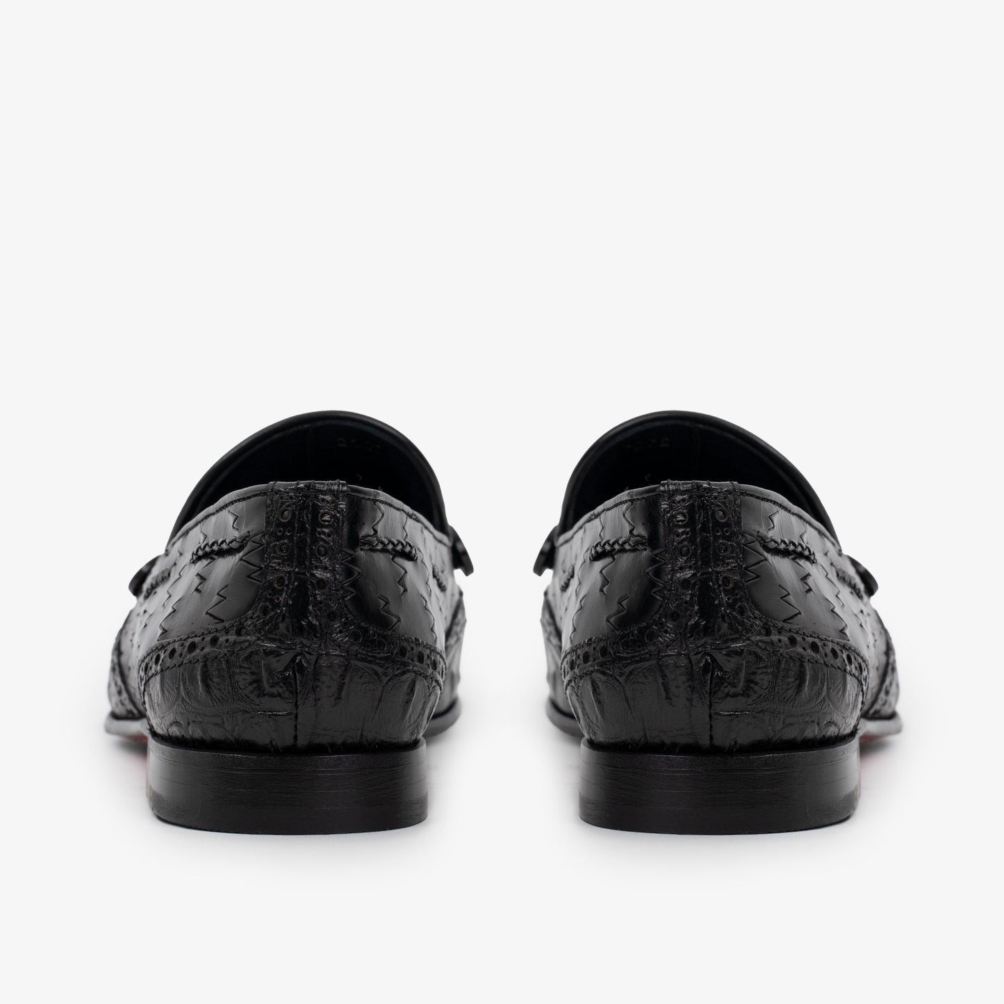 The Istanbul Black Leather Tassel Loafer Men Shoe