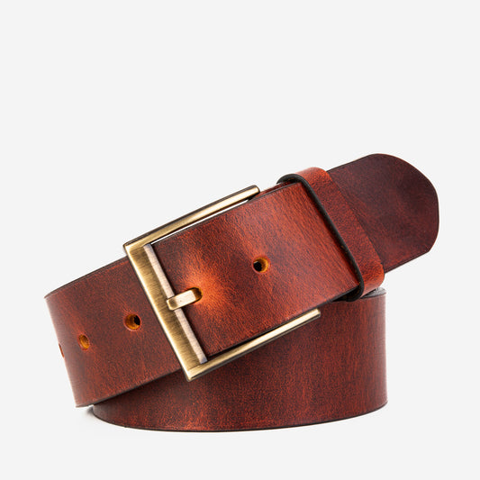 Prime Burnt Sienna Leather Belt