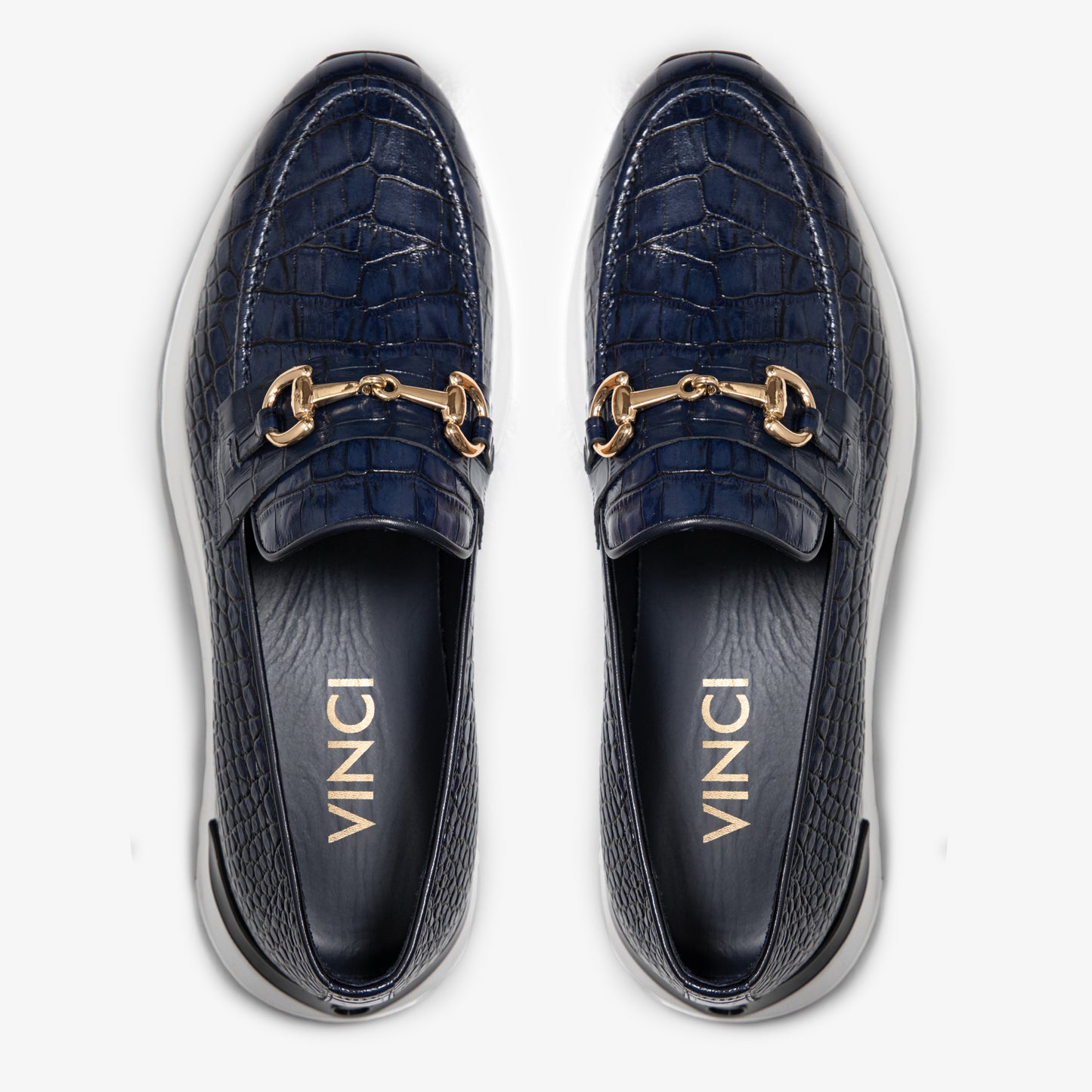 The Padova Navy Blue Leather Men Sneaker