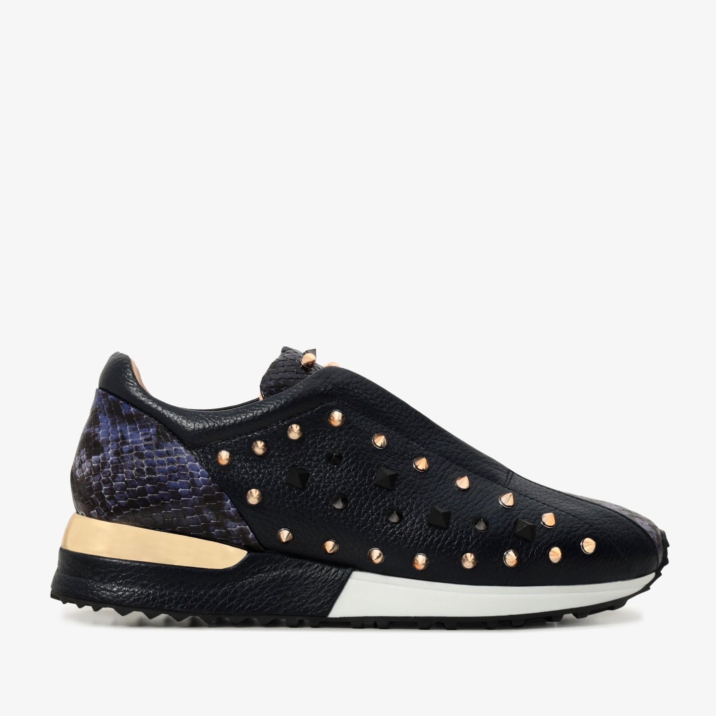 Zapatilla de mujer Infanta Navy Spike Leather Edición limitada