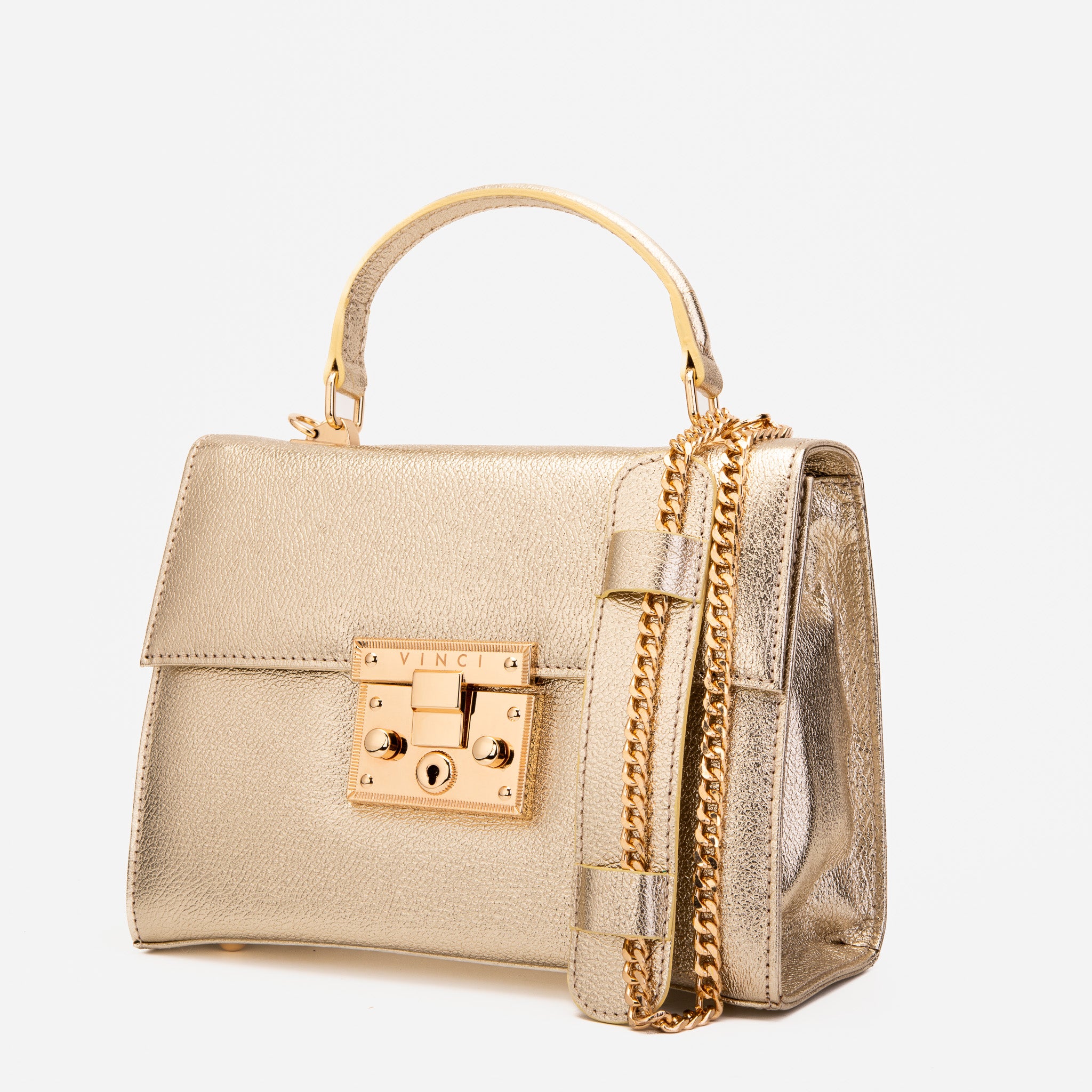 The Ege Gold Leather Hanbag