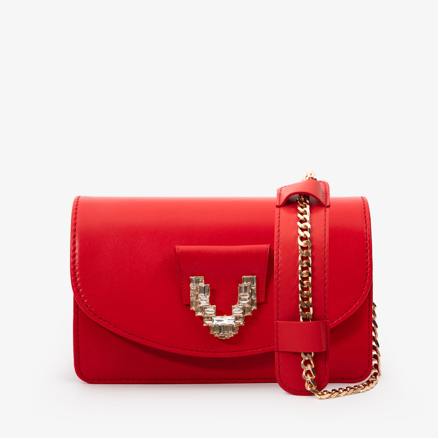 The Love Red  Leather Handbag