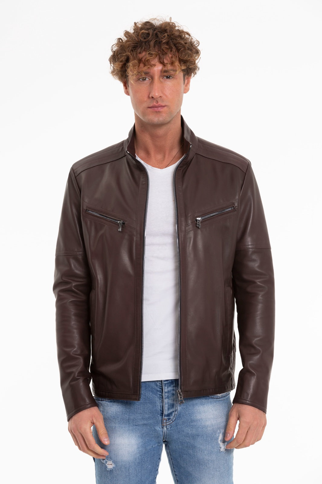 Leather gents outlet jacket