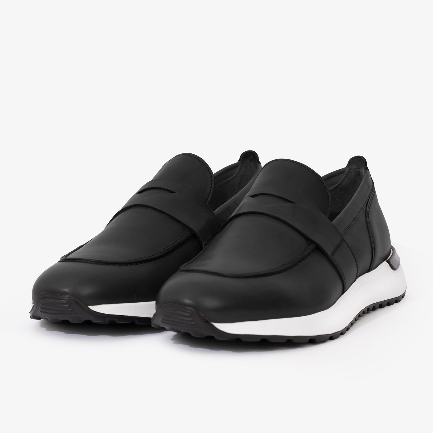 Lumina Black Buffalo Leather Women Sneaker