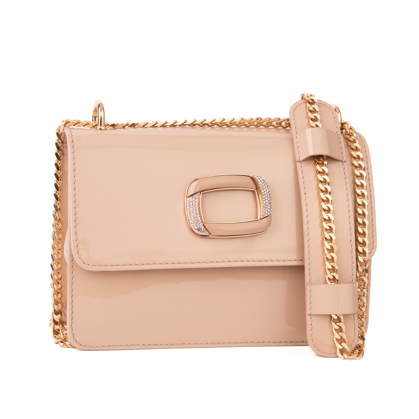 The Ferrara Cream Patent Leather Handbag