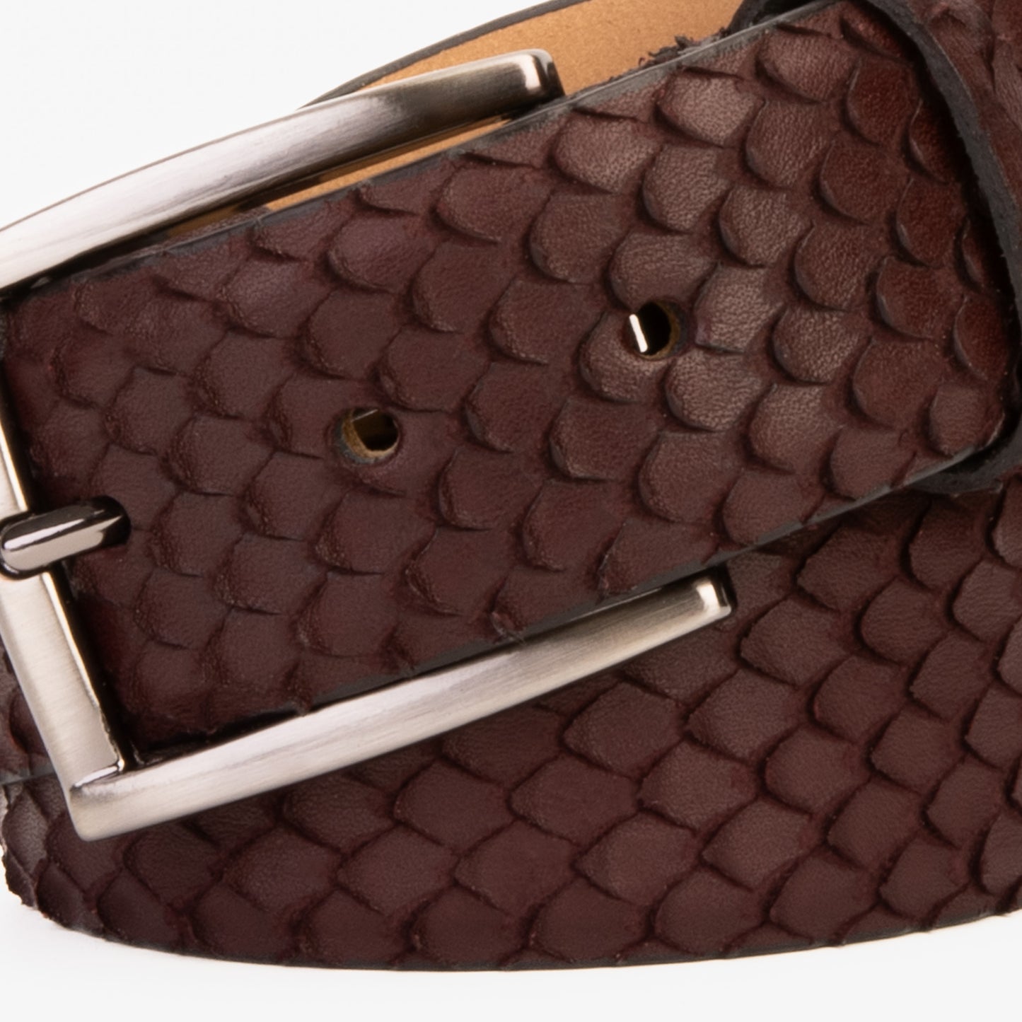 The Majesty Burgundy Leather Belt