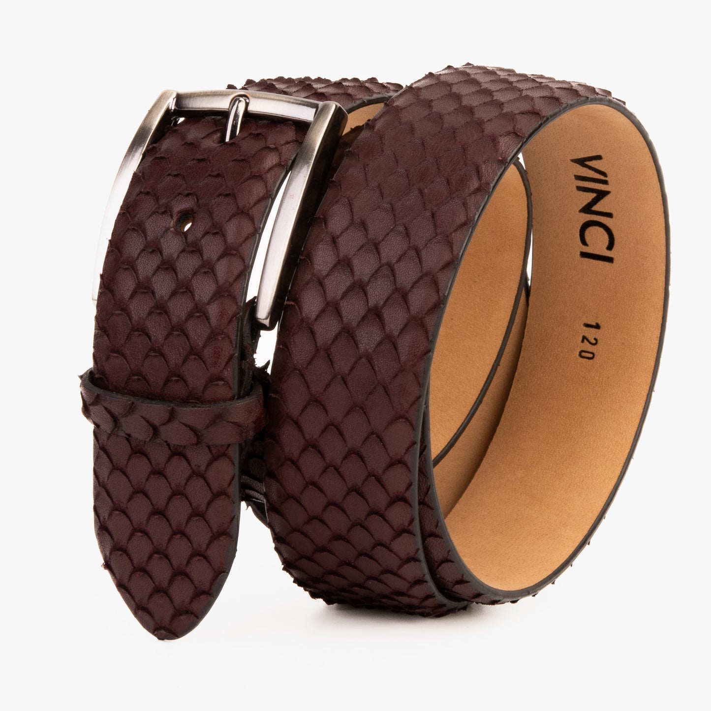 The Majesty Burgundy Leather Belt