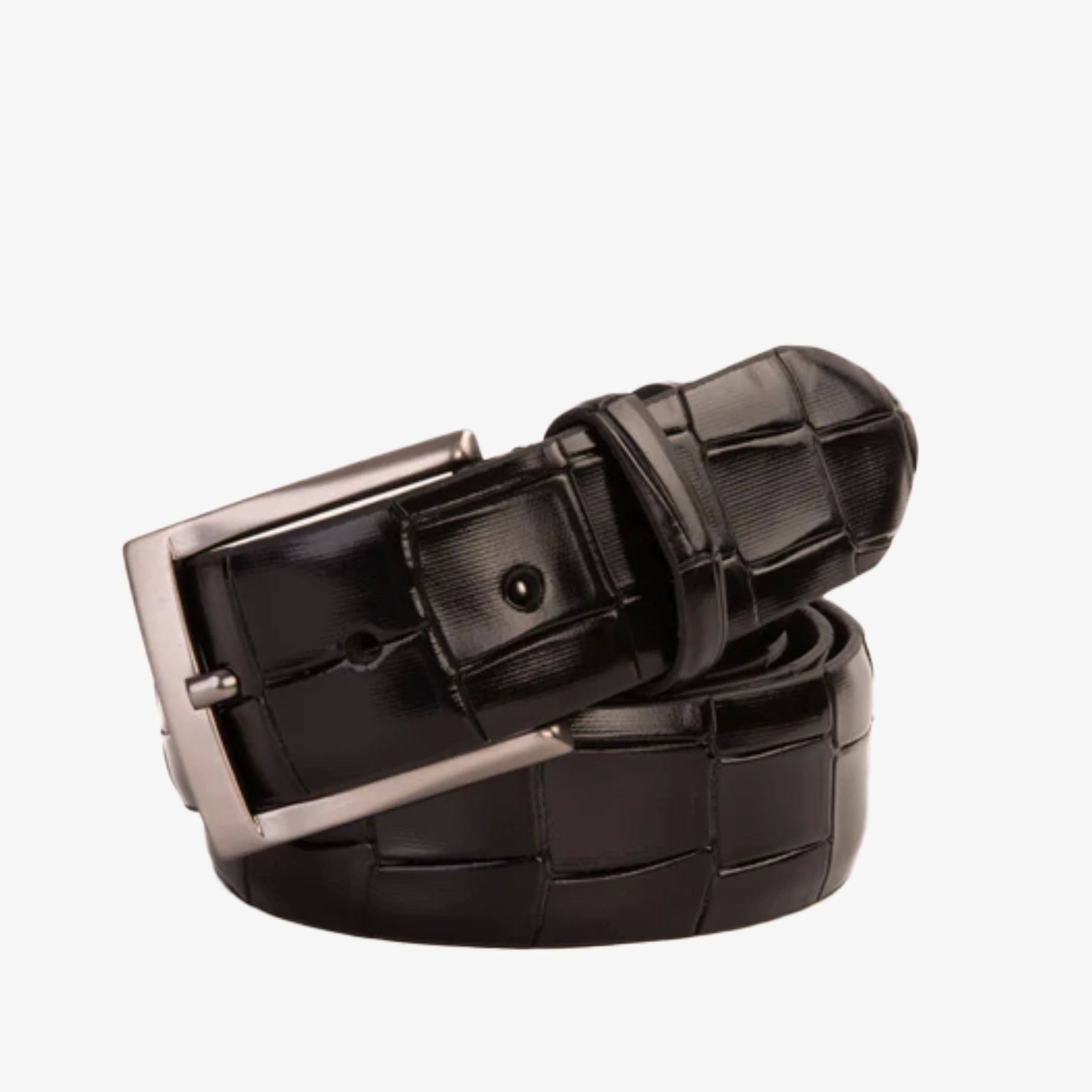 The Patton Black Calfskin Belt