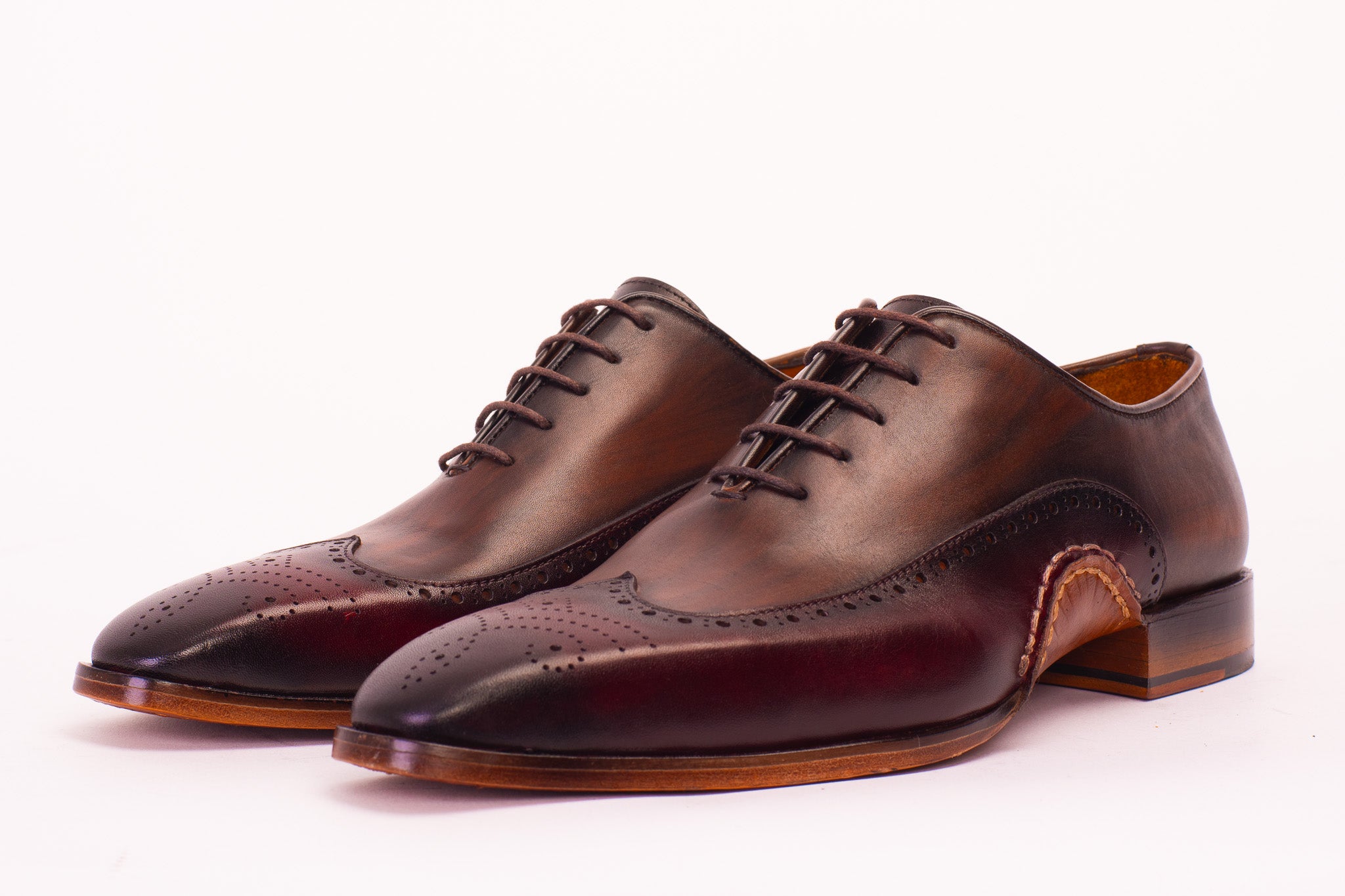 Burgundy wingtips on sale