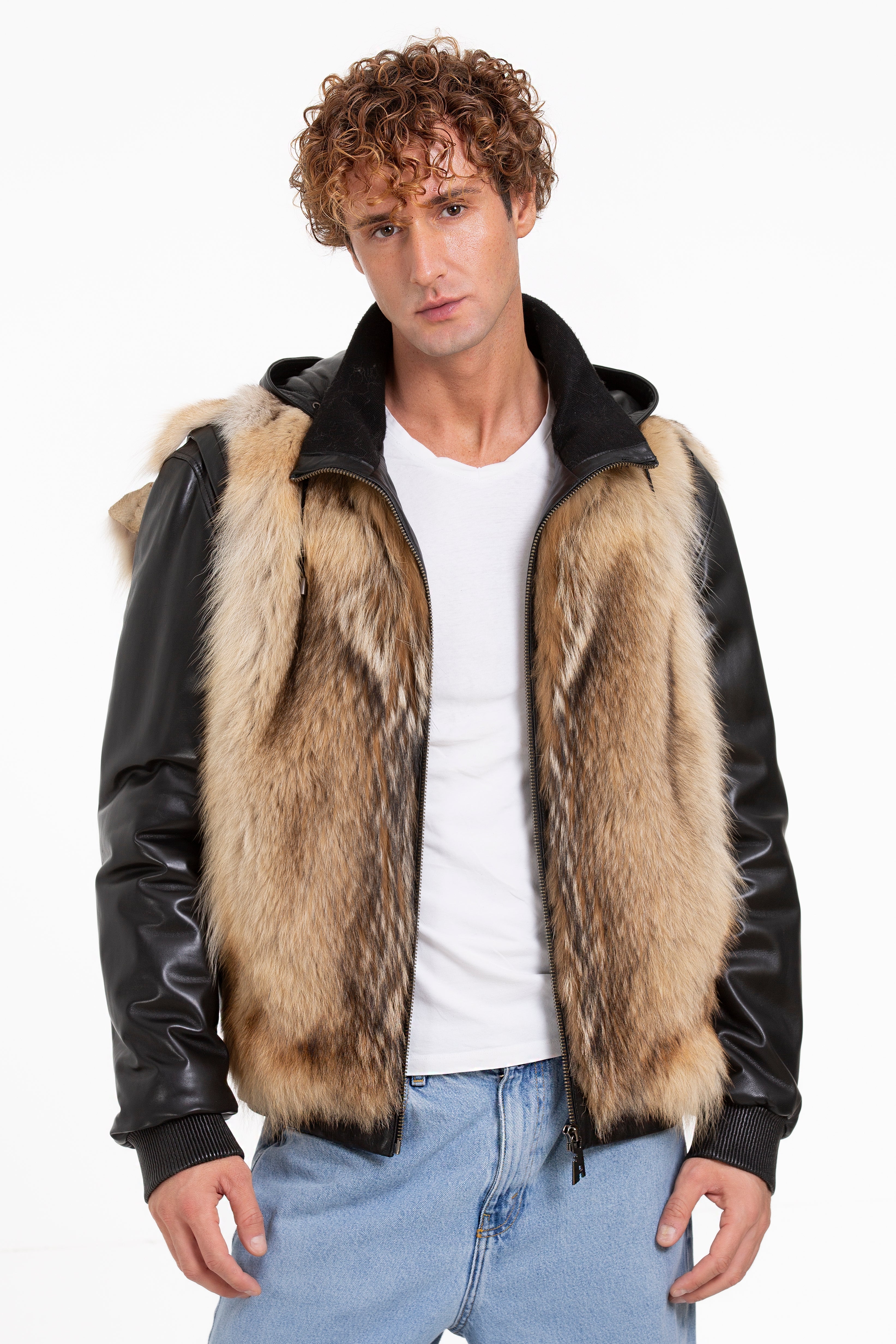 Wolf on sale pelt jacket