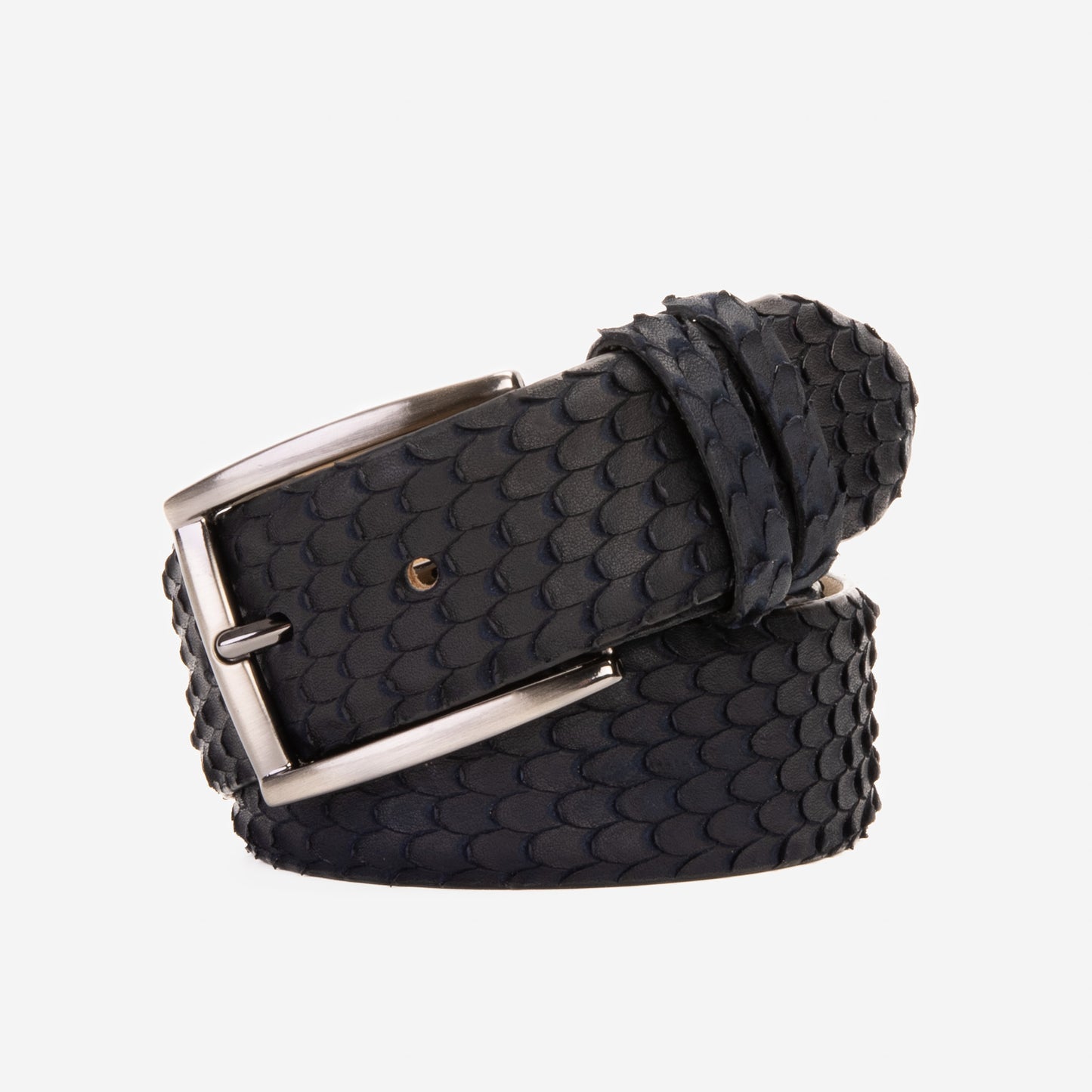 The Majesty Navy Blue Leather Belt