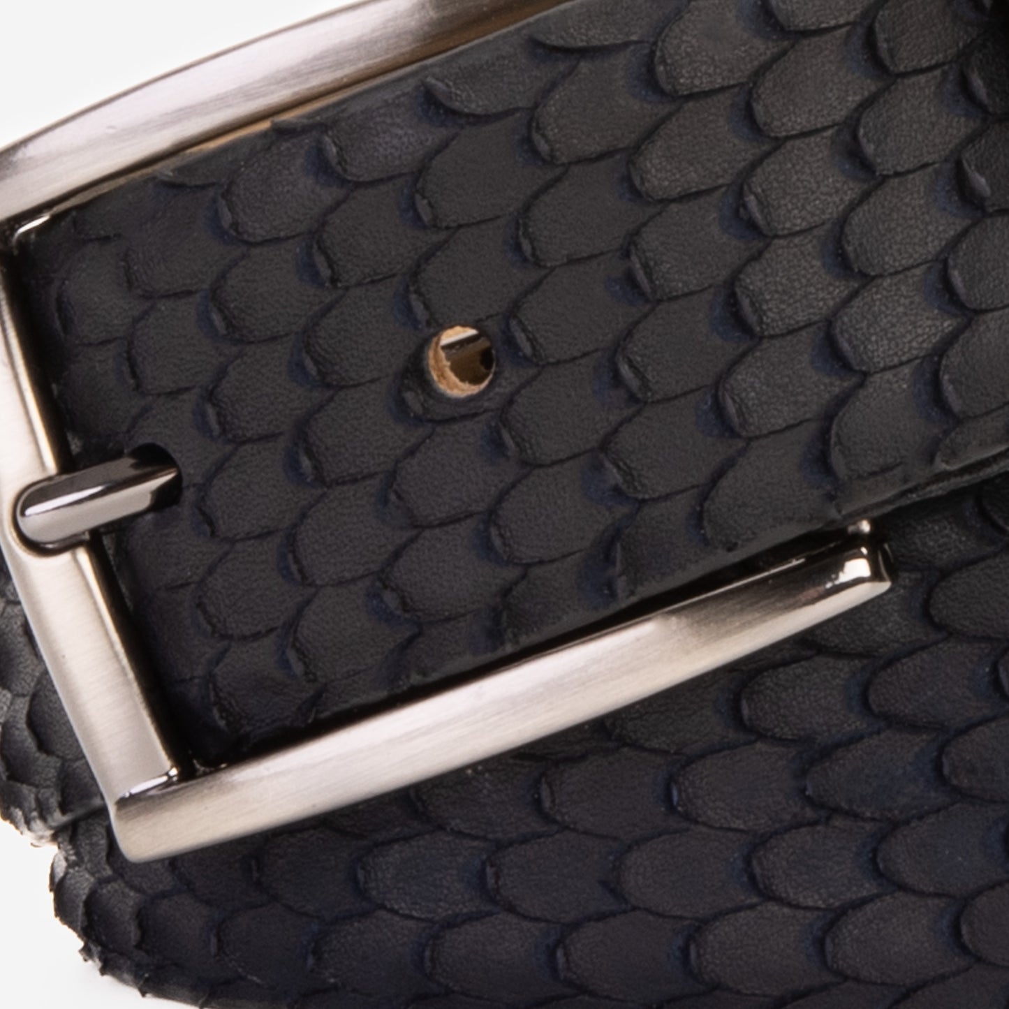 The Majesty Navy Blue Leather Belt