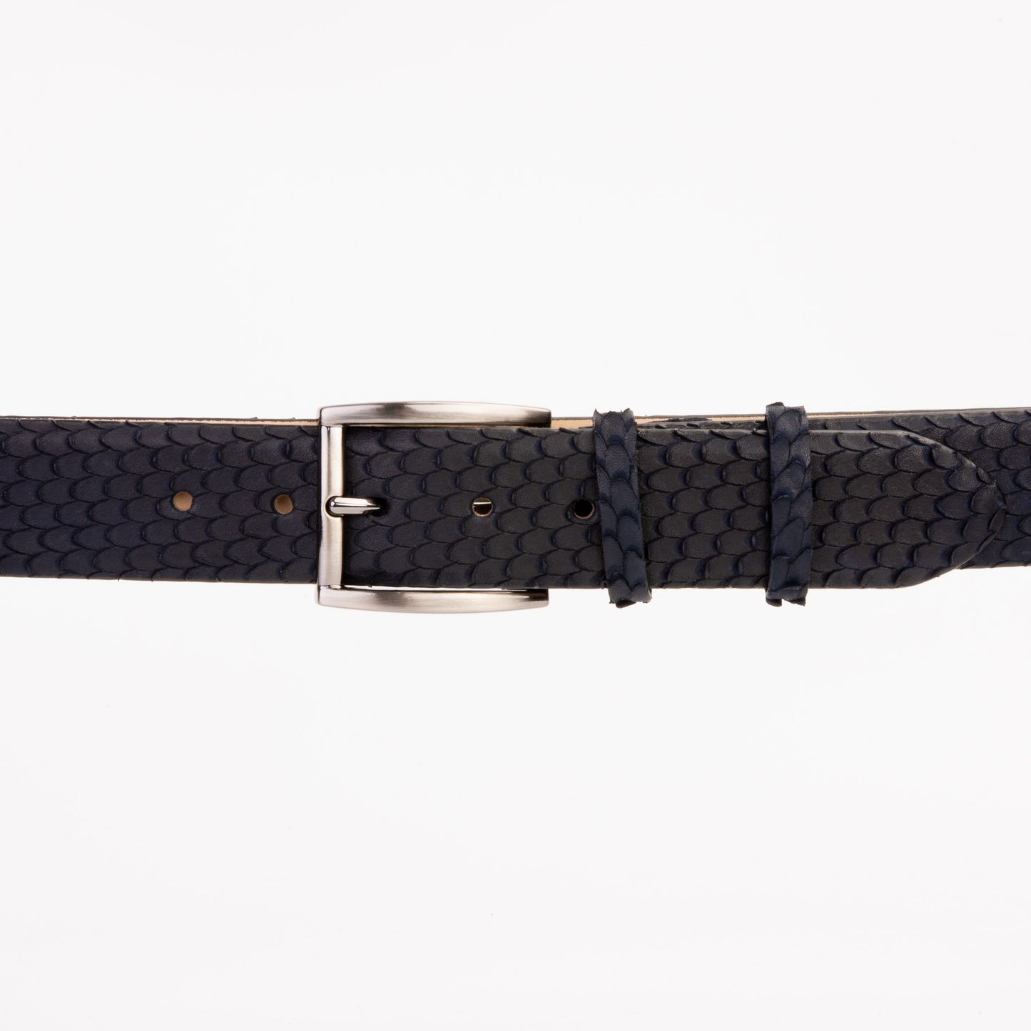 The Majesty Navy Blue Leather Belt