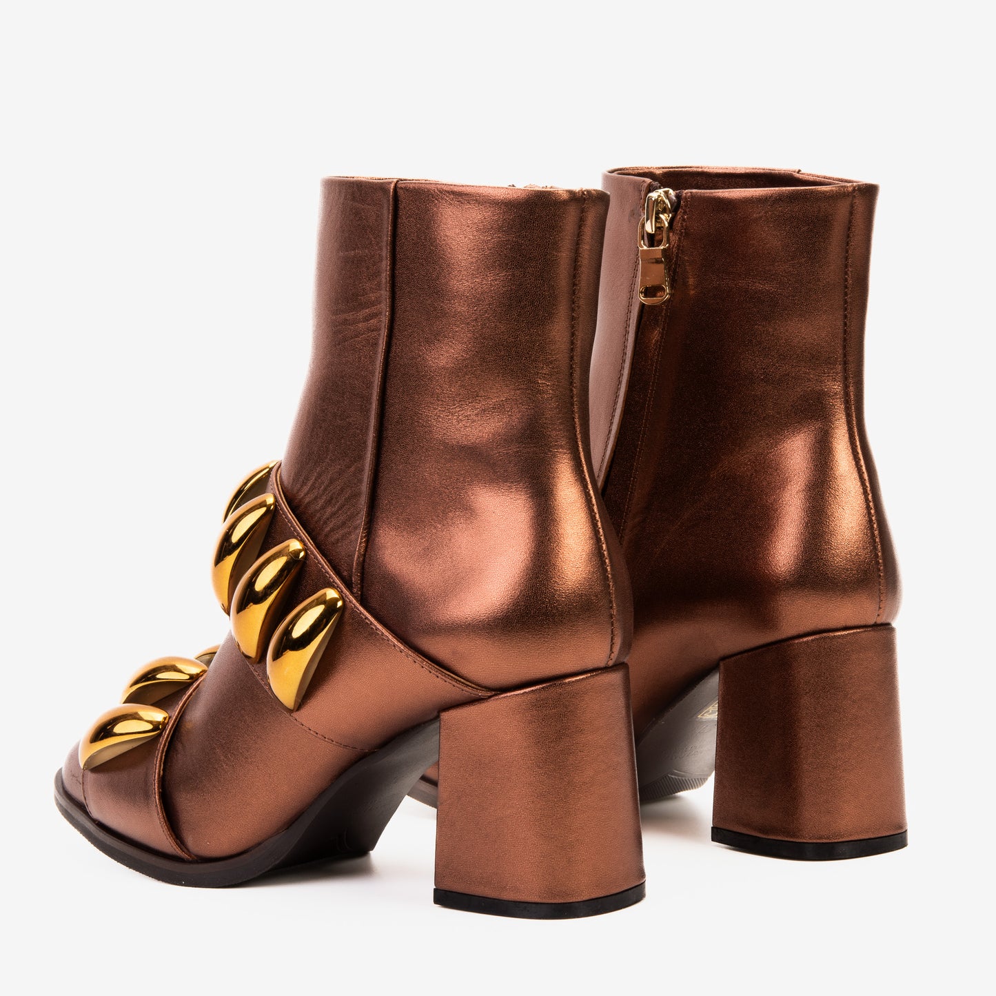 The Eclipse Rose Gold Leather Women Boot