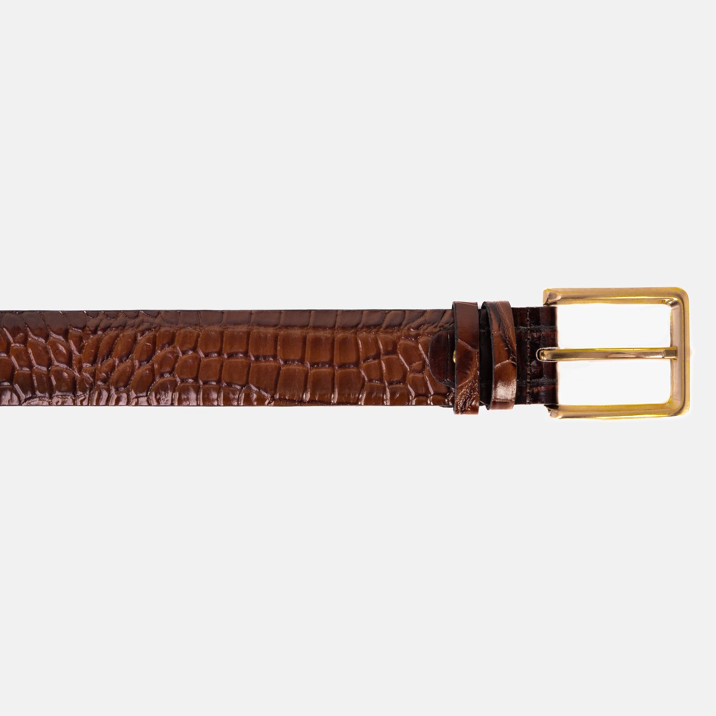 The Strat Brown Leather Belt