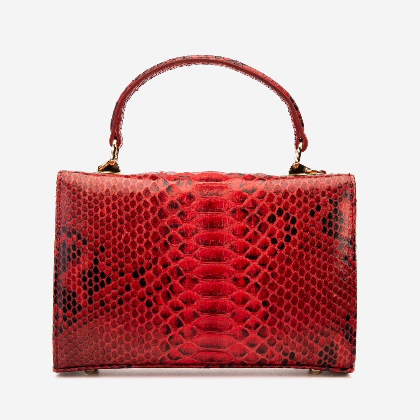 The Queen Red Pythn Leather Hanbag