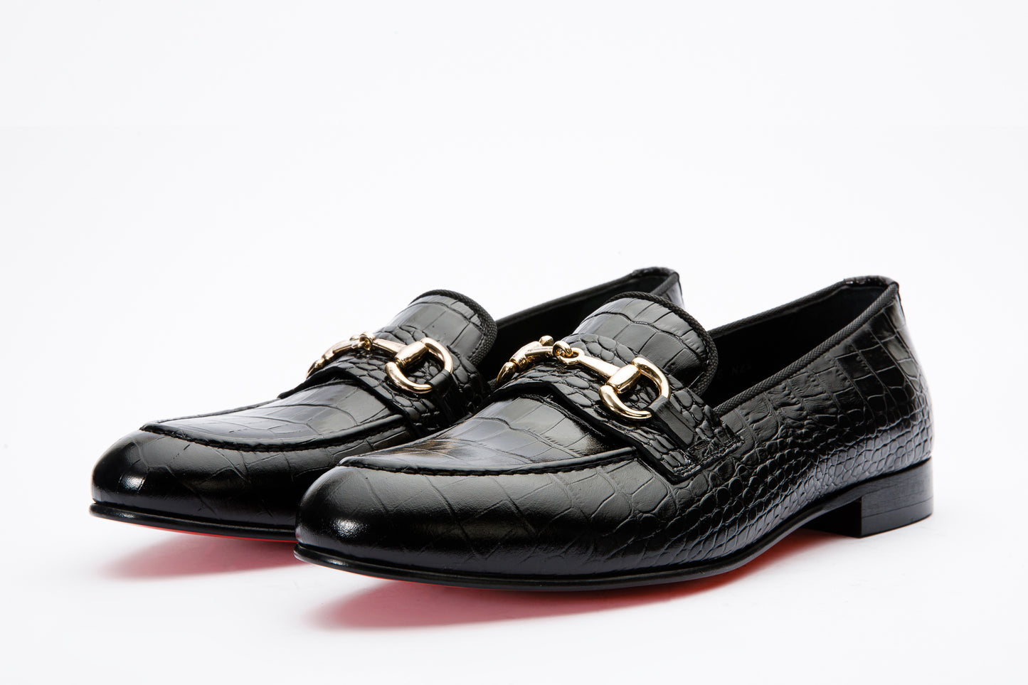 The Monaco Black Leather Men Shoe Bit Loafer – Vinci Leather Shoes