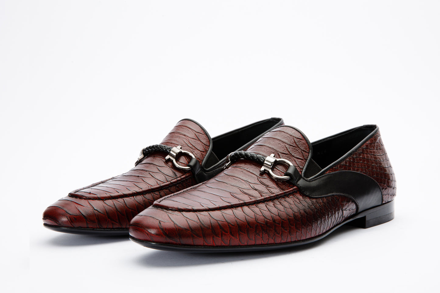 The Milano Burgundy Shoe Bit Loafer Men Shoe – Vinci Leather Shoes