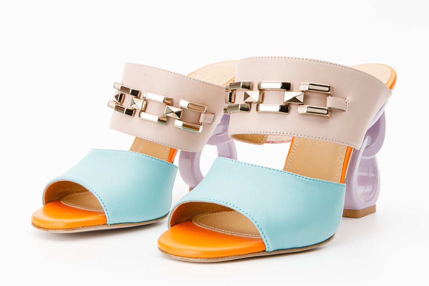 The Vouge Multicolor Leather Women Sandal Final Sale!