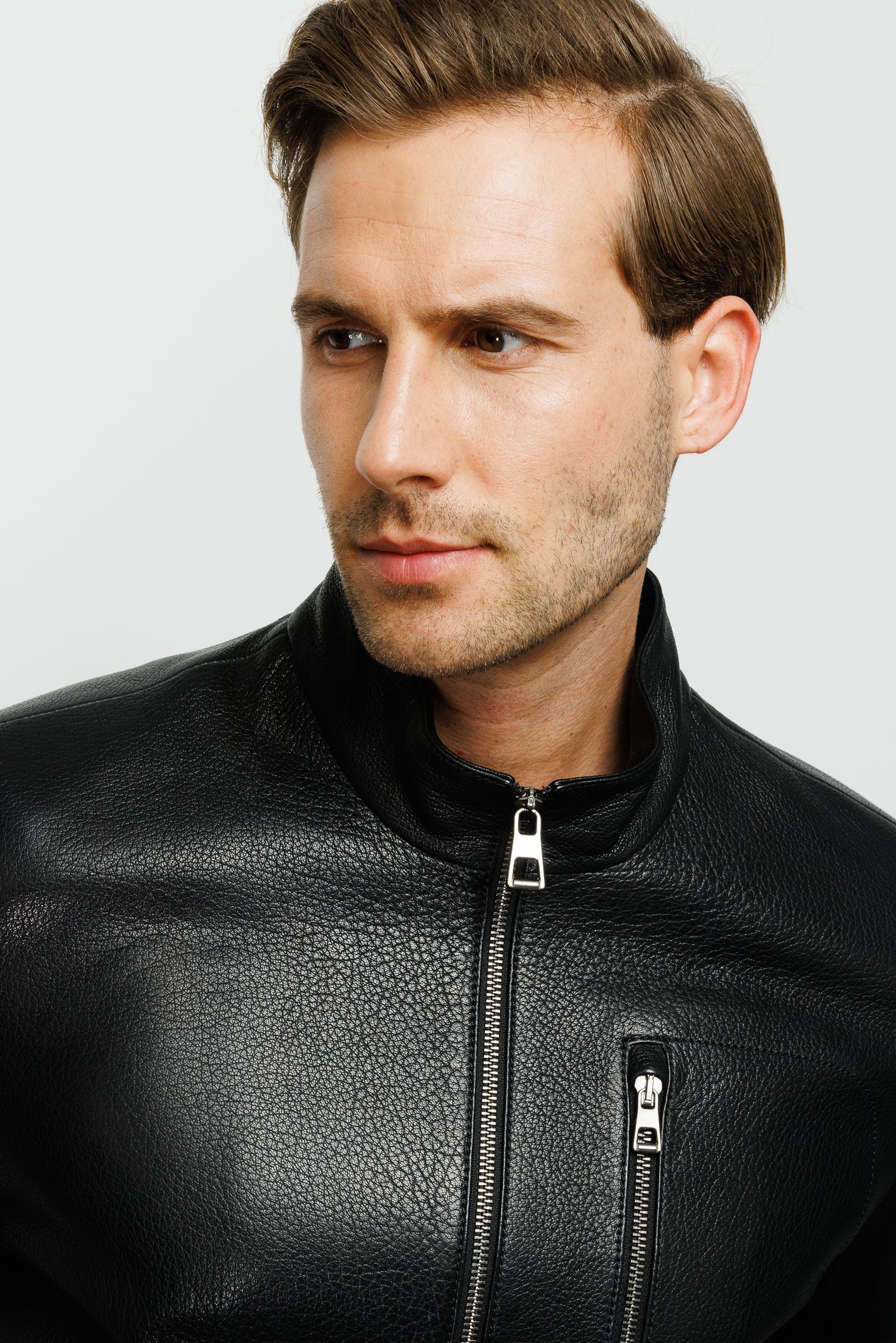 The Blanchard Black Leather Men Jacket – Vinci Leather Shoes