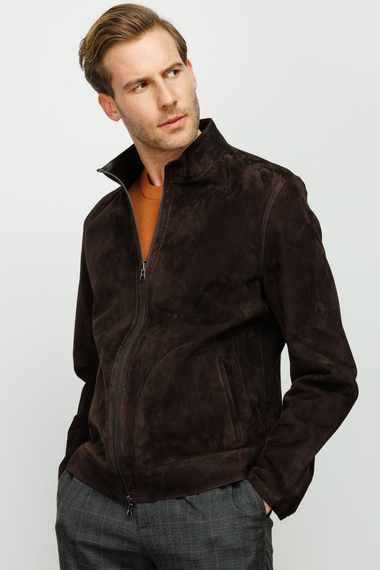 The Alba Black Leather Men Jacket