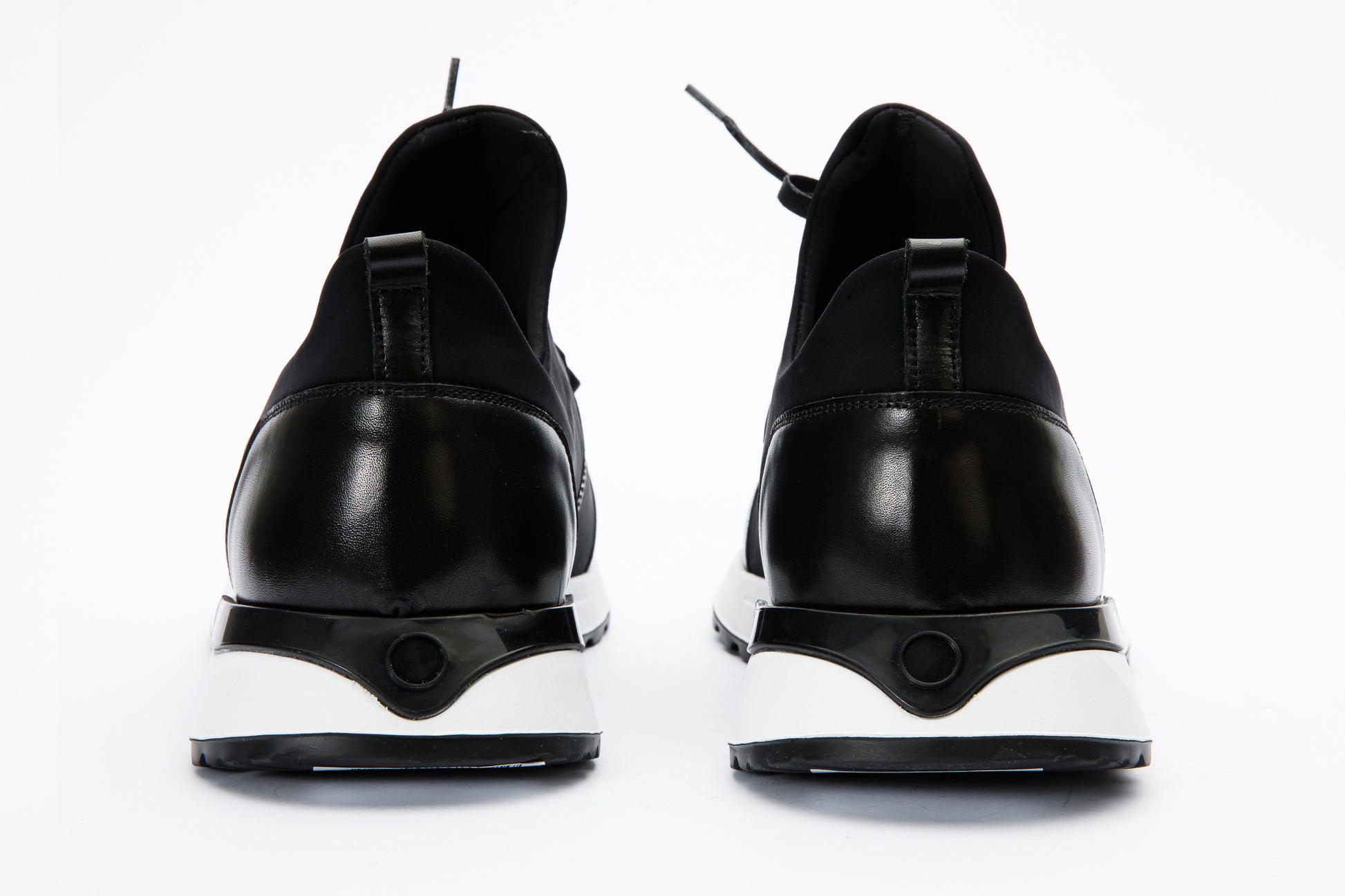 The Nebreska Black Leather Men Sneaker – Vinci Leather Shoes