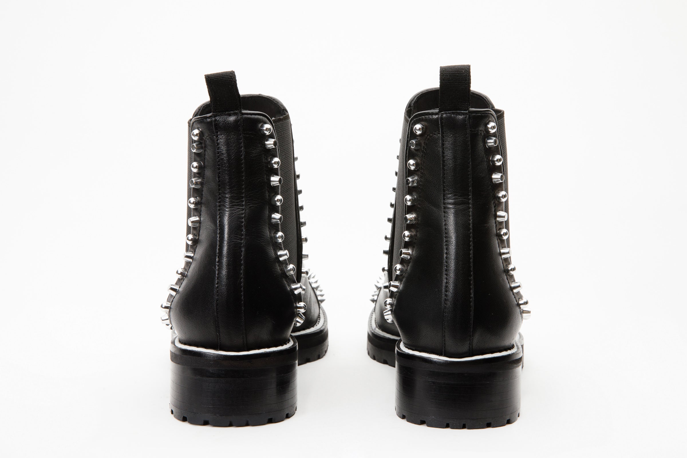 Black studded outlet spike boots