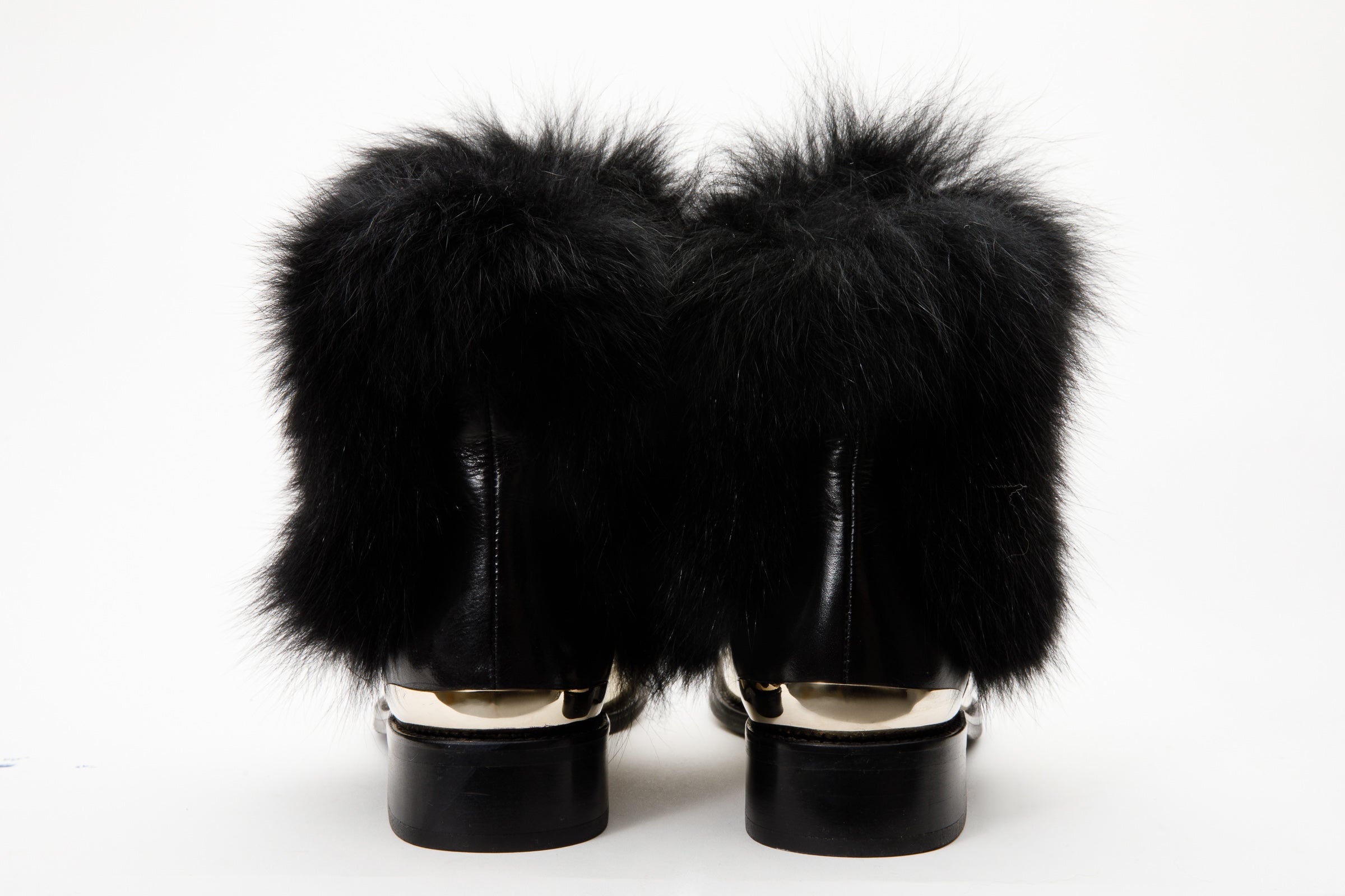 Fox fur clearance shoes