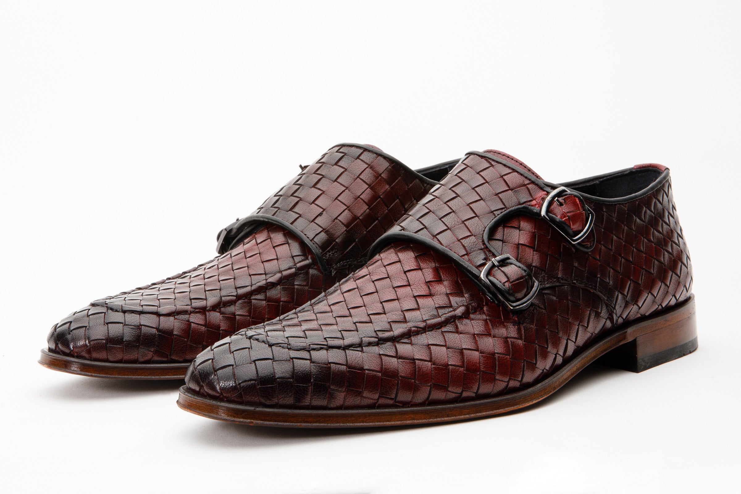 Burgundy on sale monk strap