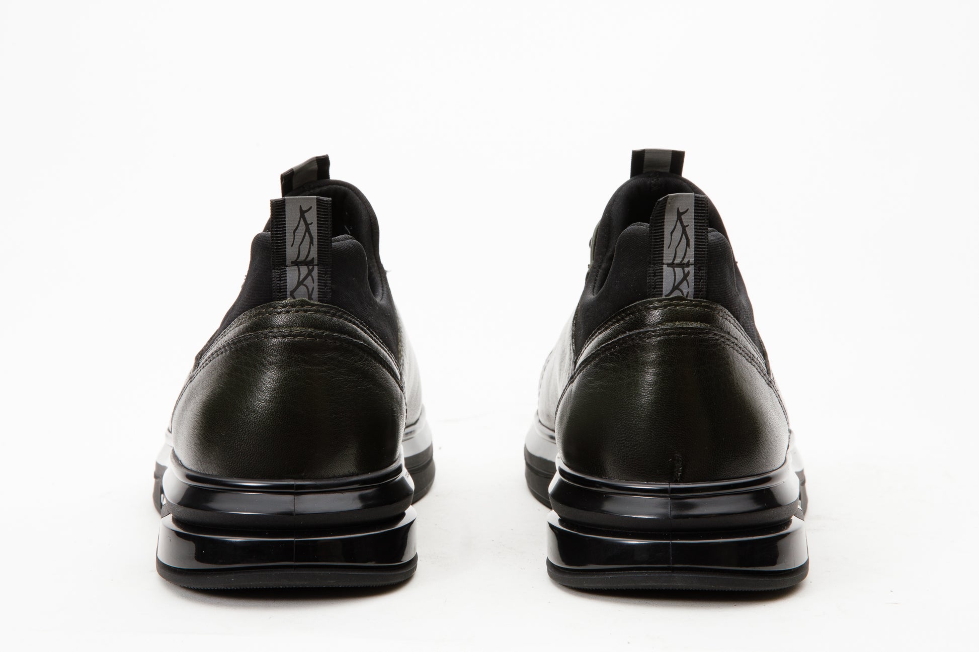 The Vilnius Green LeatherMen Sneaker – Vinci Leather Shoes