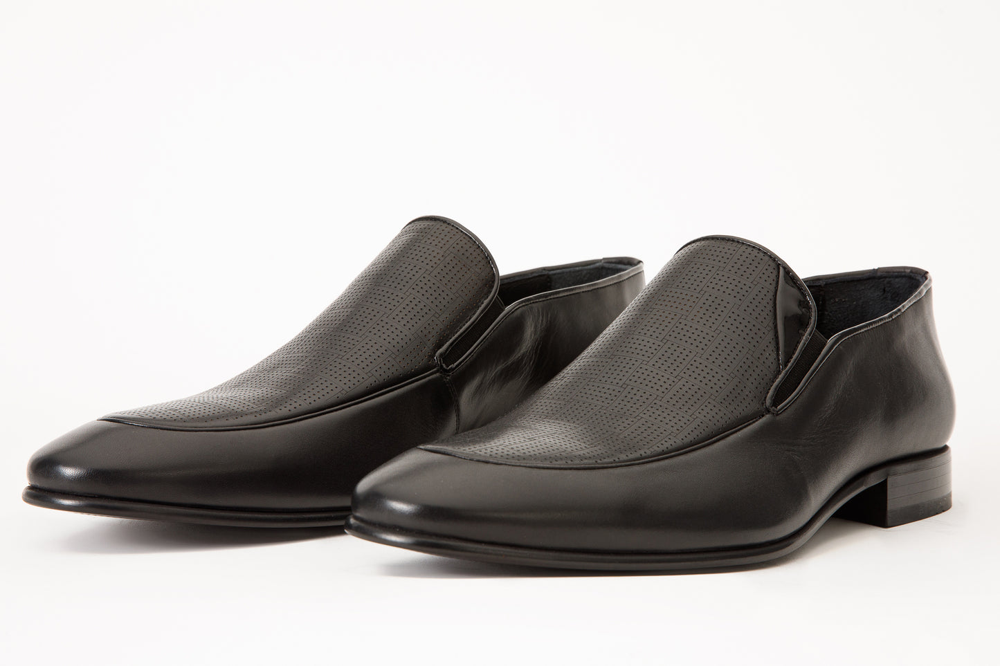 The Migues Black Leather Loafer Men Shoe