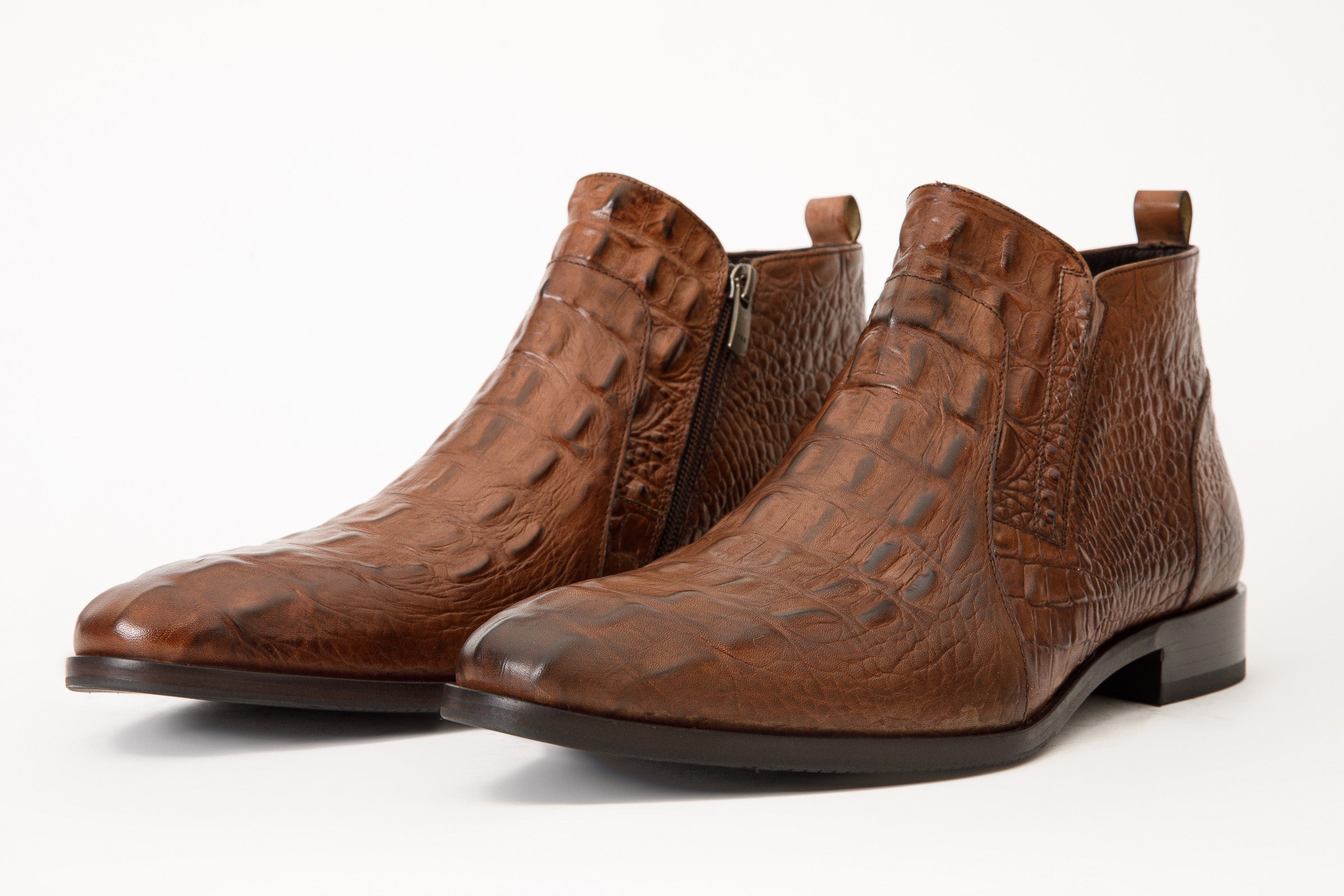 Mens crocodile ankle store boots