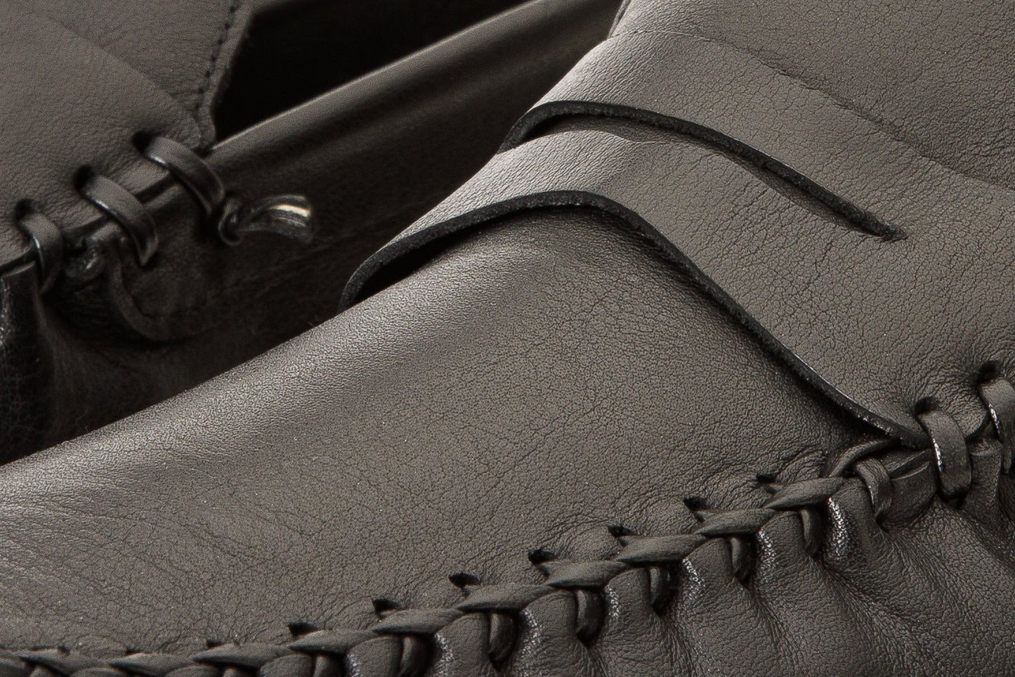 The Eregli Black Leather Penny Loafer Men Shoe
