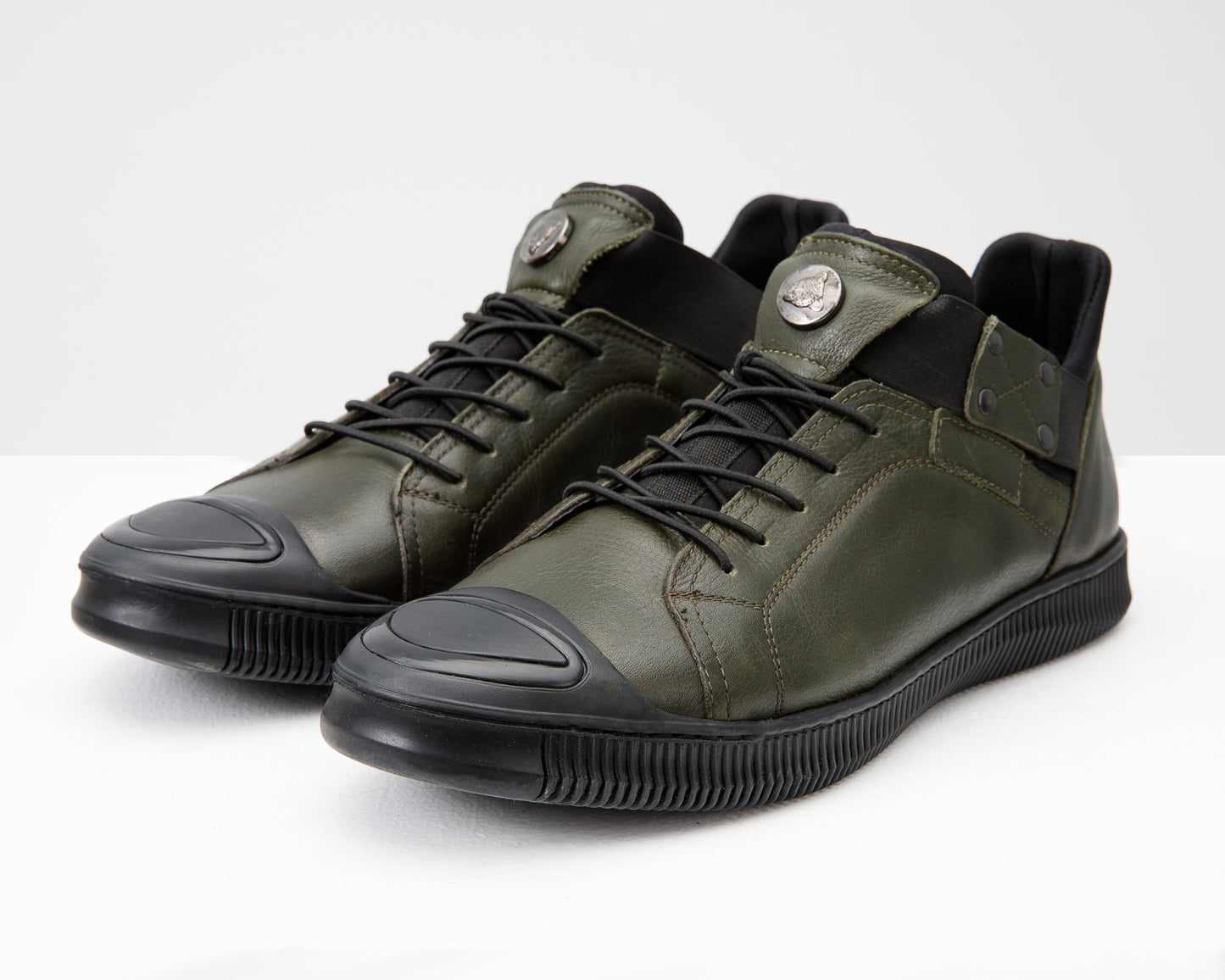 The Mumbai Green Leather Men Sneaker Final Sale!