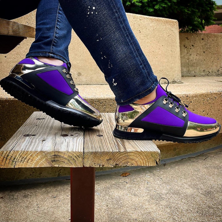Louis Vuitton Printed Sneakers - Purple Sneakers, Shoes