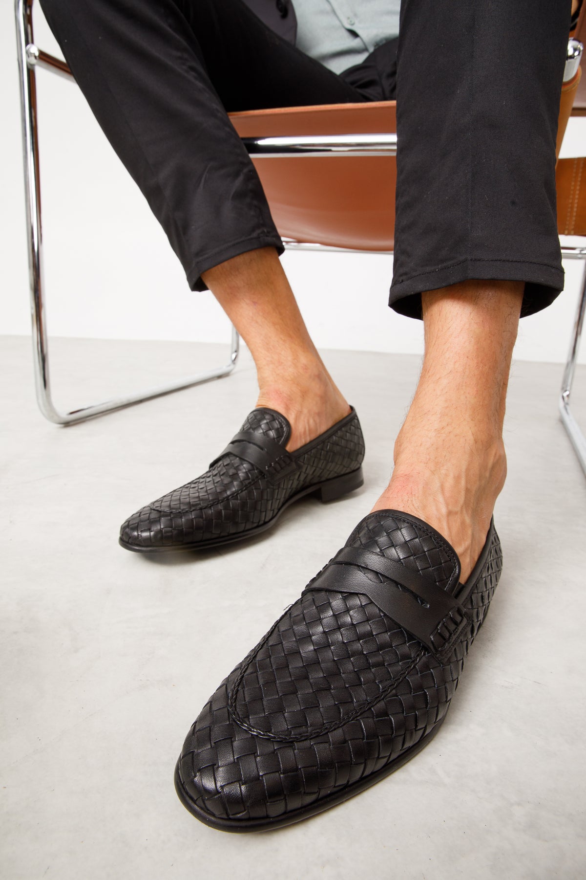 Loafer Chain Black - Vinci Shoes curated on LTK