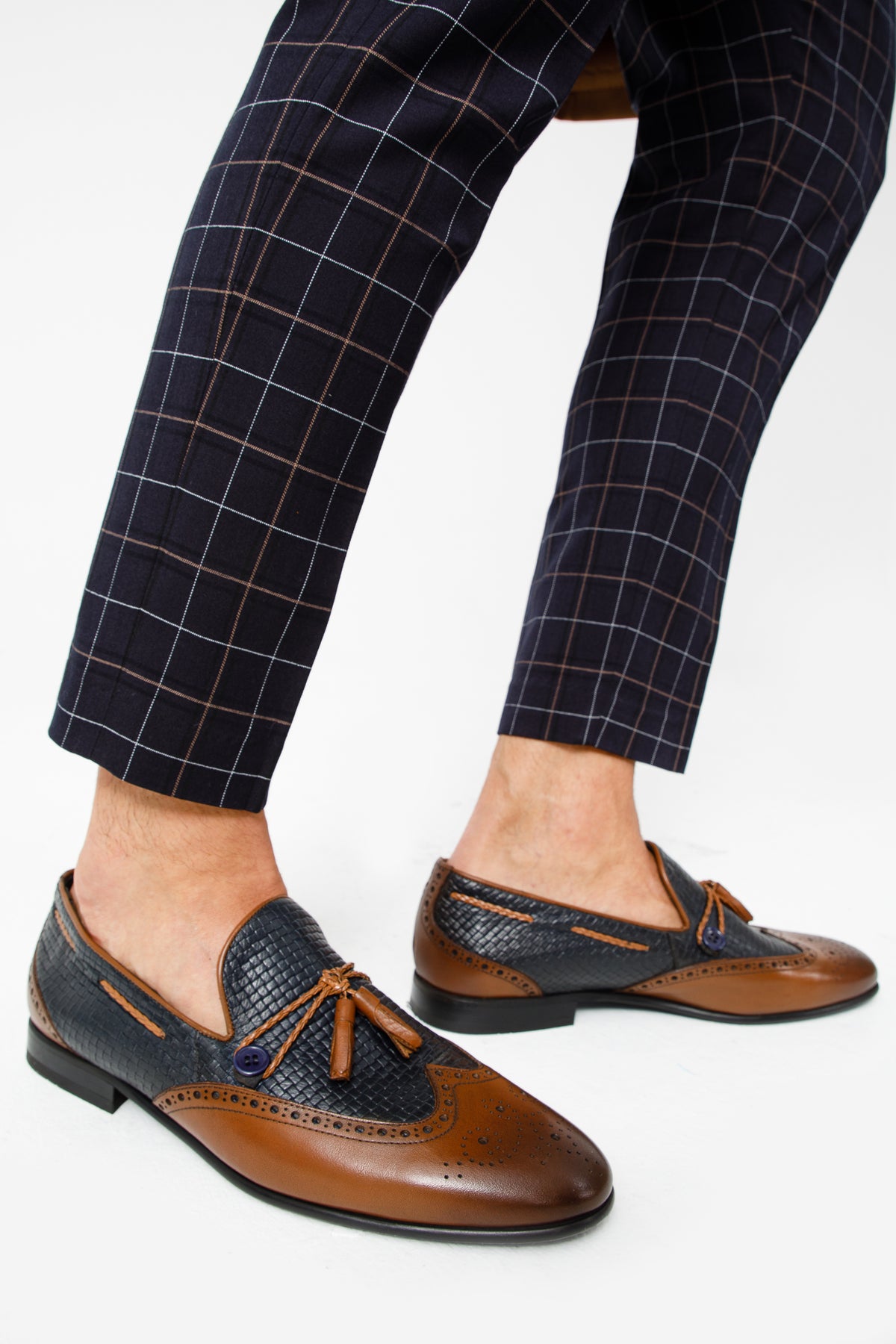 The Vicino Shoe Navy Blue Bit Dress Loafer – Vinci Leather Shoes